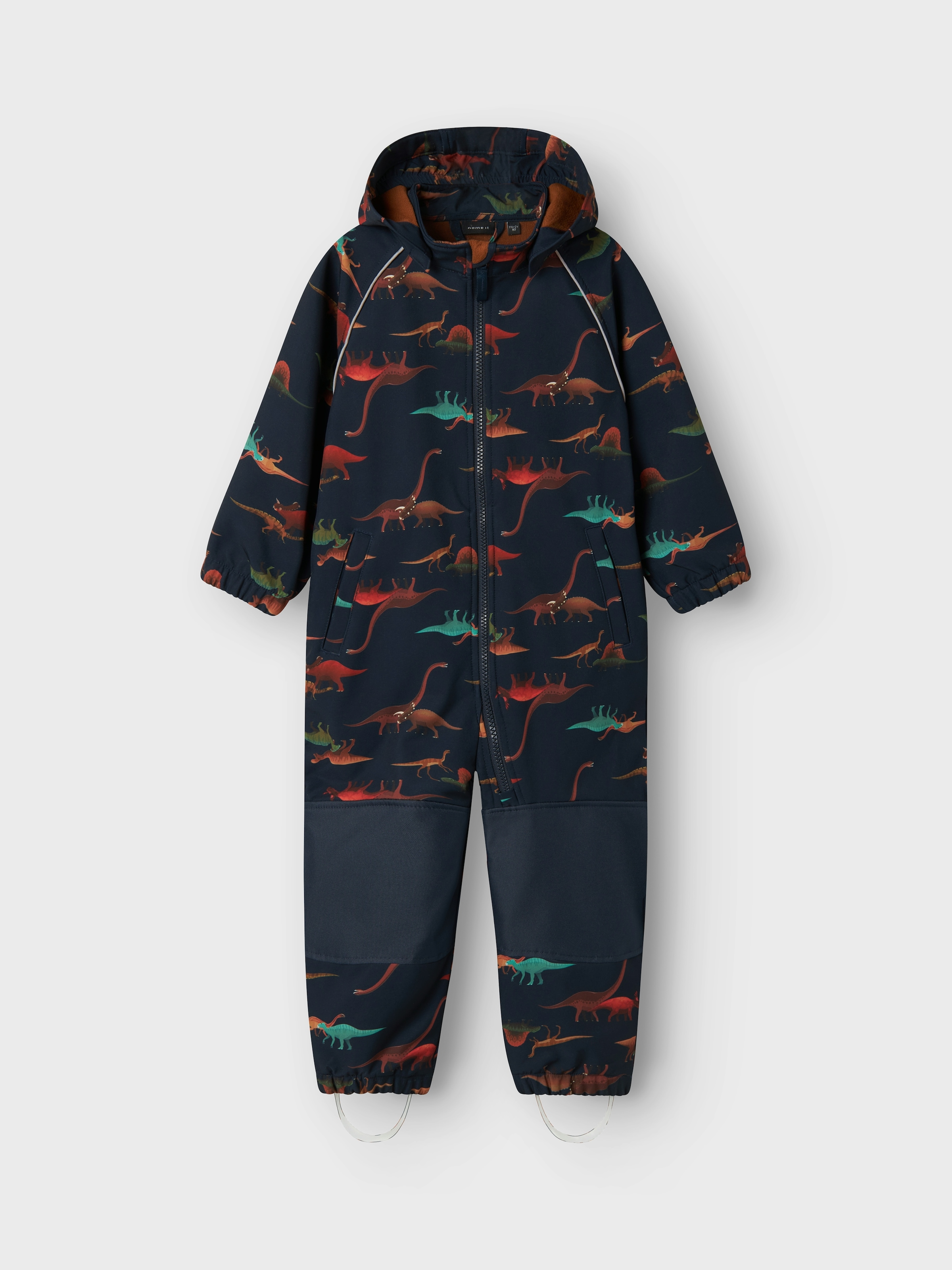 Name It Overall »NMMALFA08 SOFTSHELL SUIT AOP 1FO NOOS« mit dekorativen und reflektierenden Details