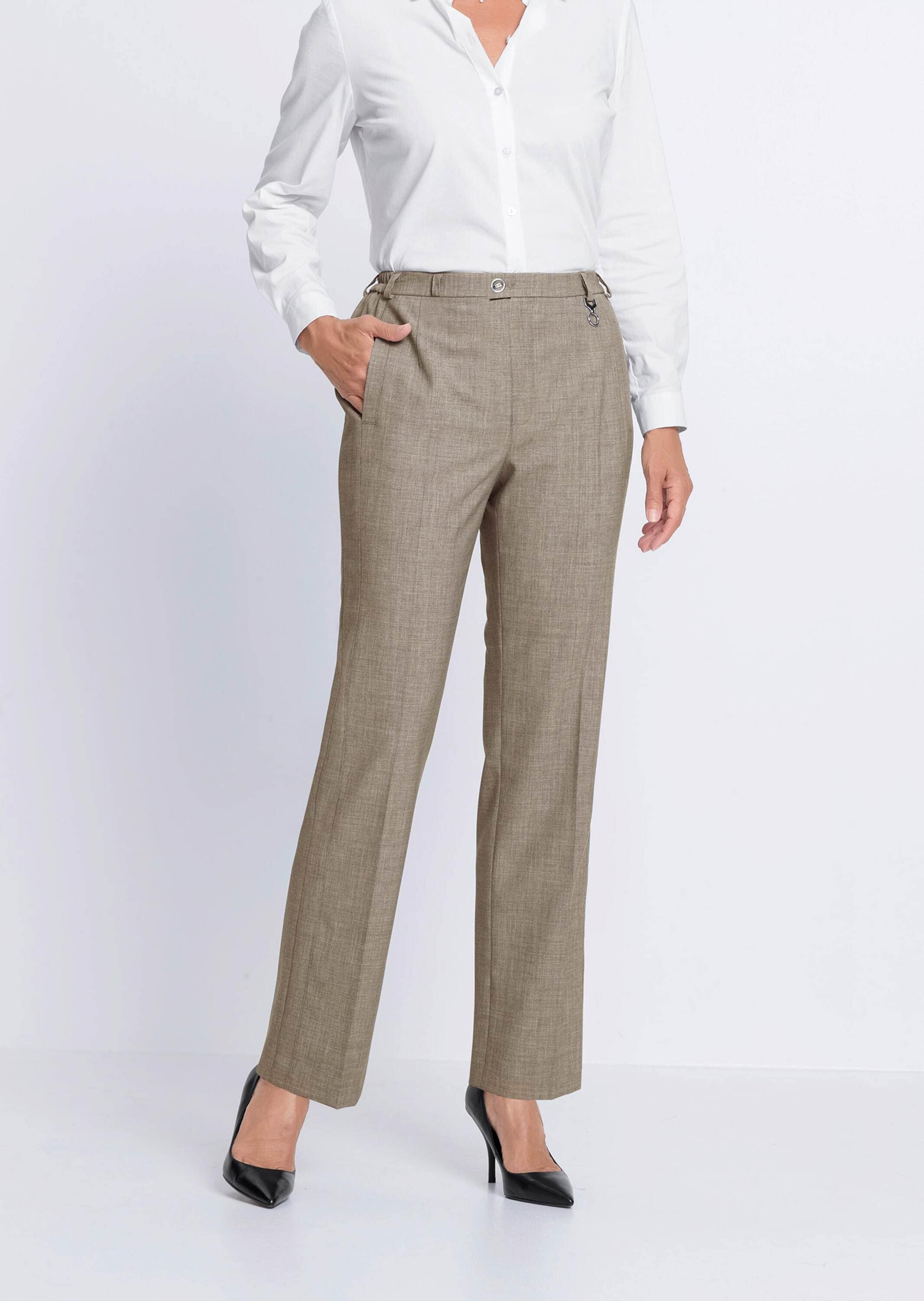 GOLDNER Stoffhose »Kurzgröße Trevira-Schurwollhose CARLA«