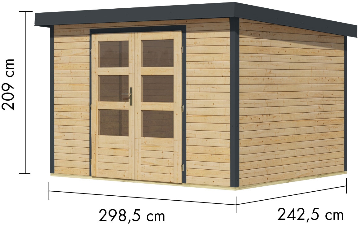 Karibu Gartenhaus »Jupiterino 5, in verschiedenen Farben«
