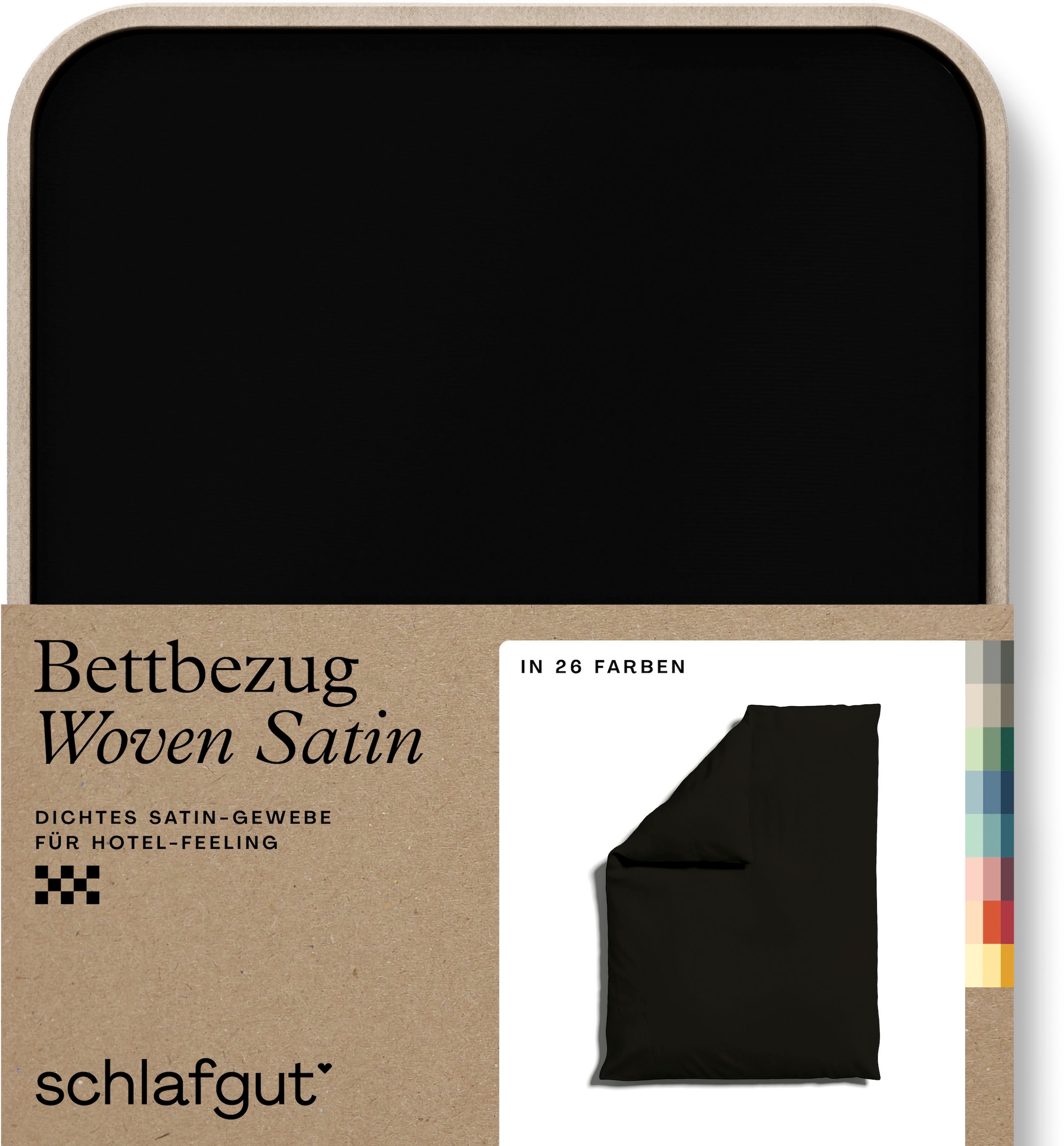 Bettbezug »Woven Satin«, (1 St.), besonders dicht gewebt, Mix & Match: passender...