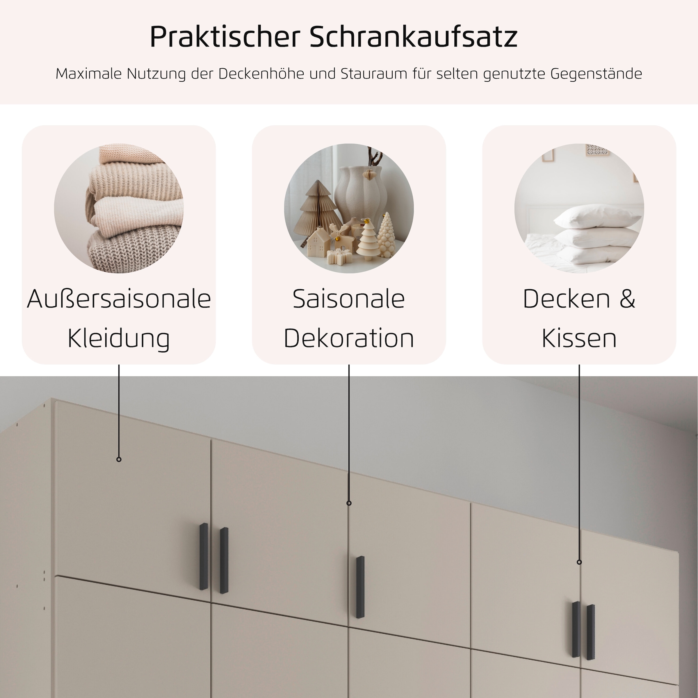rauch Kleiderschrank »Schrank Garderobe Wäscheschrank GAMMA in 4 Breiten 91-226 cm« 3 verschiedene Ausstattungen BASIC/CLASSIC/PREMIUM (inkl. SOFT-CLOSE),  mit Schubladen und Schrankaufsatz, schlichtes Design MADE IN GERMANY