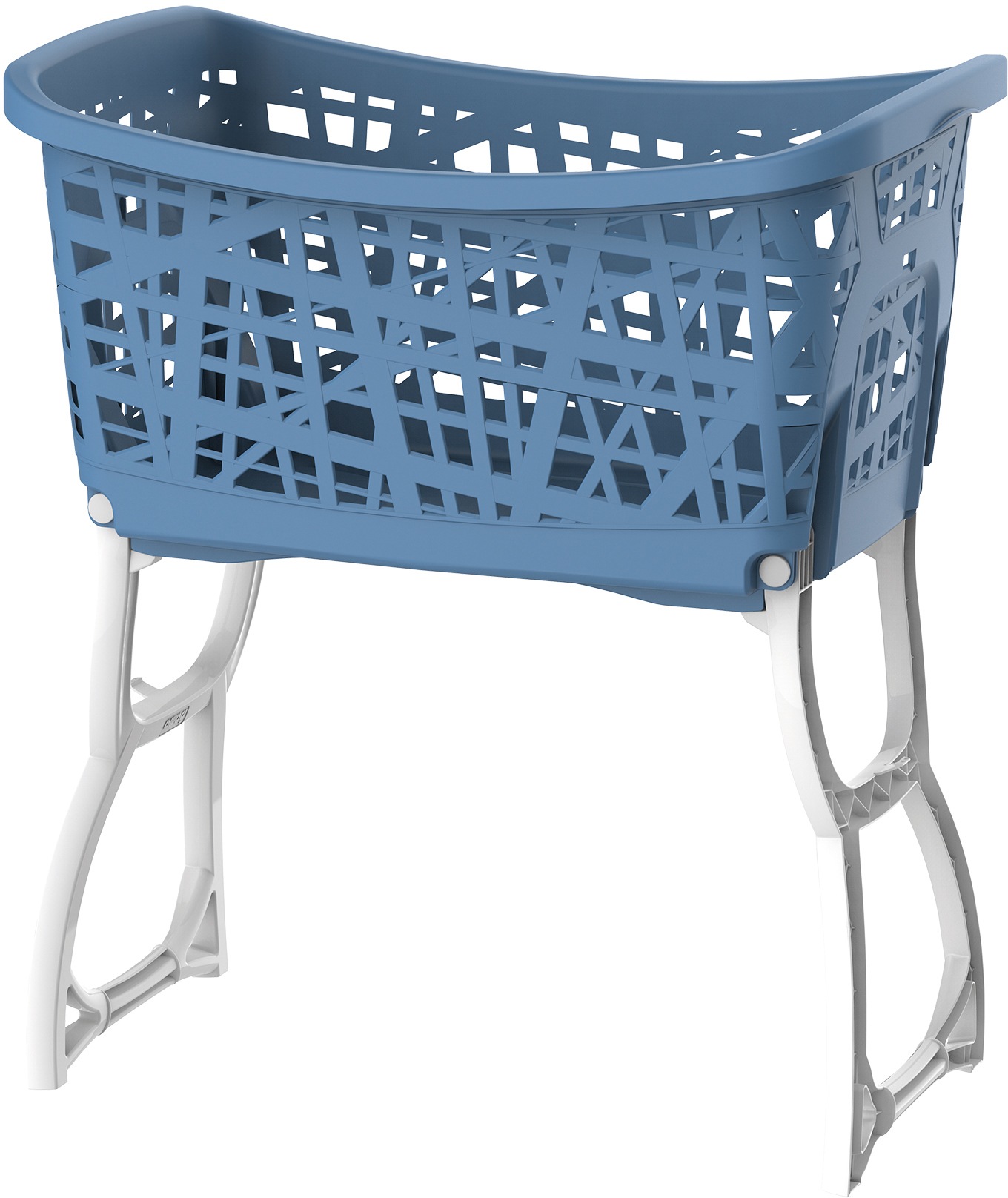 Bischof Wäschekorb mit Standteilen, Tragegriffen, ergonomische Form