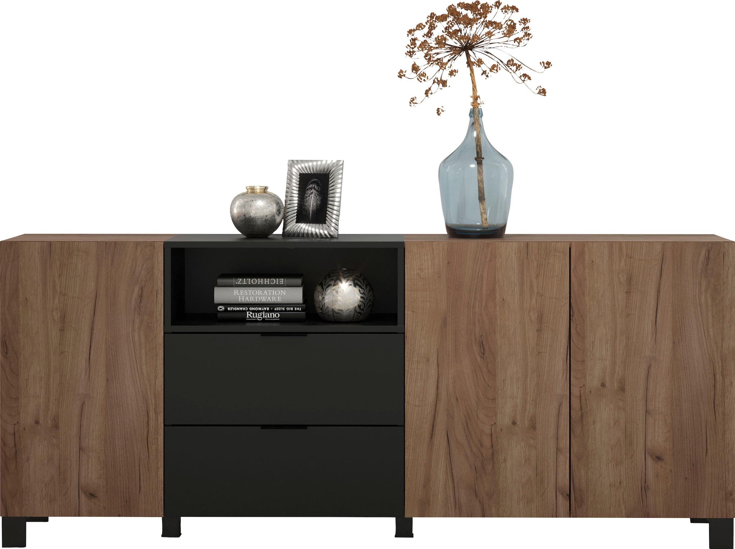 INOSIGN Sideboard »Kriens«, Anrichte Eiche, Breite 185 cm, Höhe 78 cm