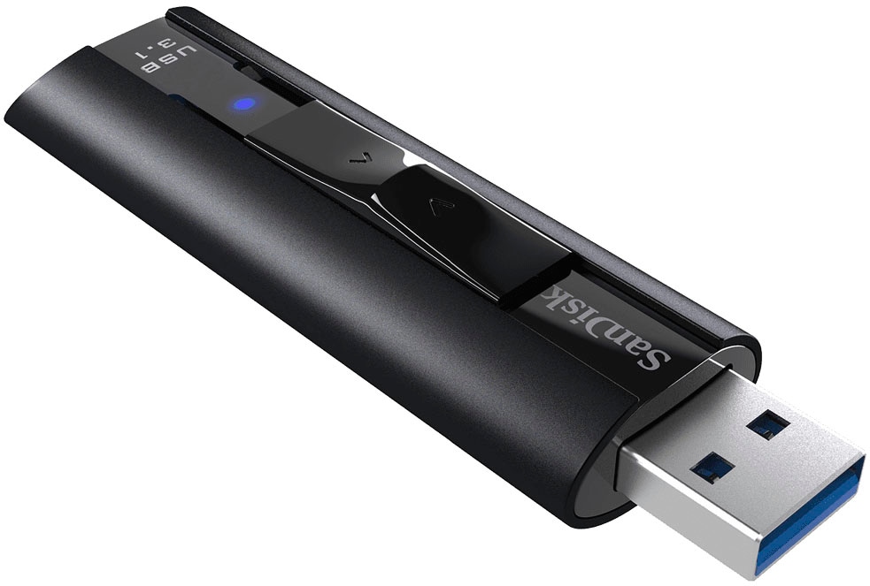 Sandisk USB-Stick »Cruzer Extreme Pro 128GB, USB 3.1, 420MB/s«, (USB 3.1 Lesegeschwindigkeit 420 MB/s)