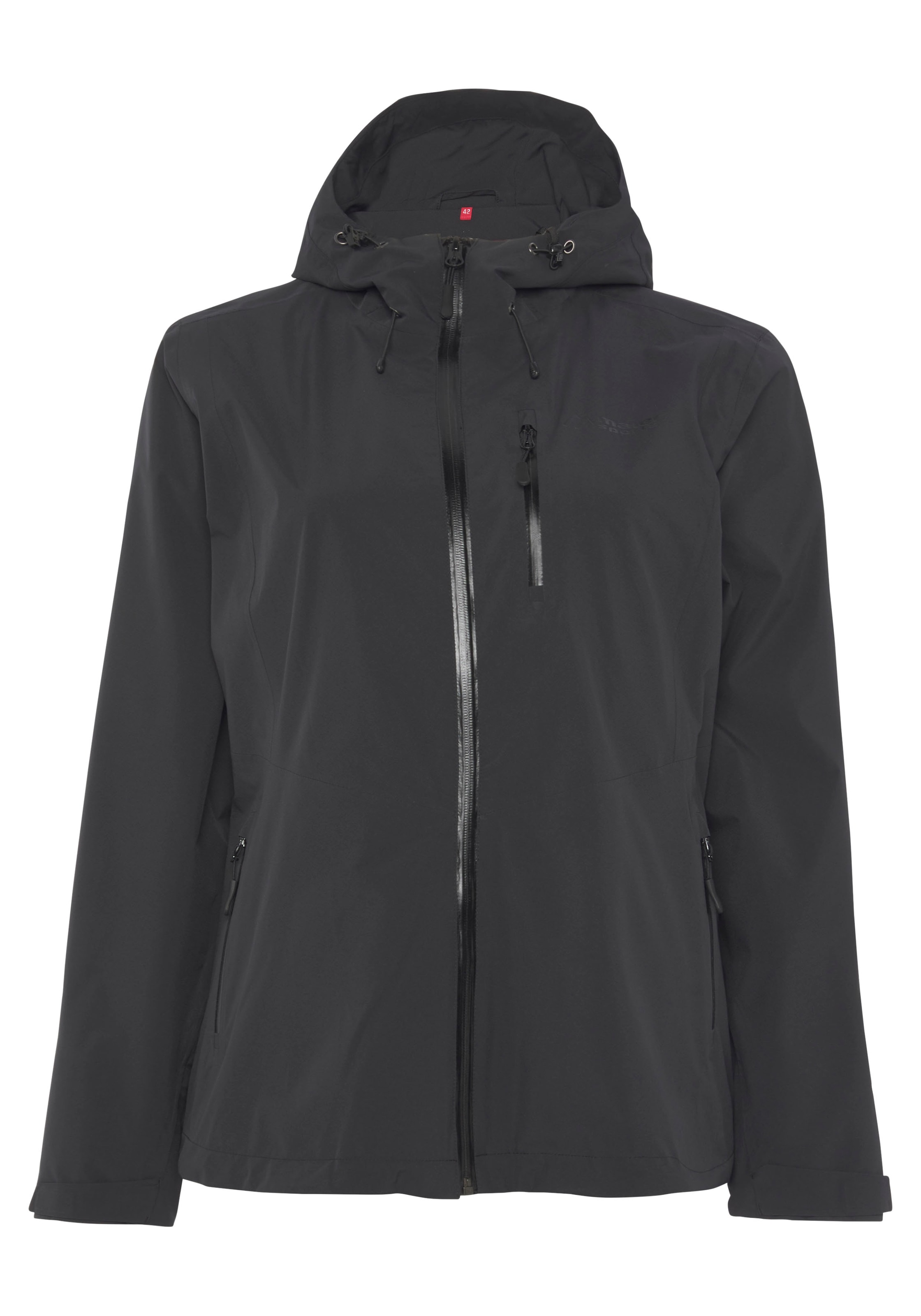 Maier Sports Funktionsjacke, mit Kapuze, Wasserdichte Übergangsjacke, auch in großen Größen erhältlich