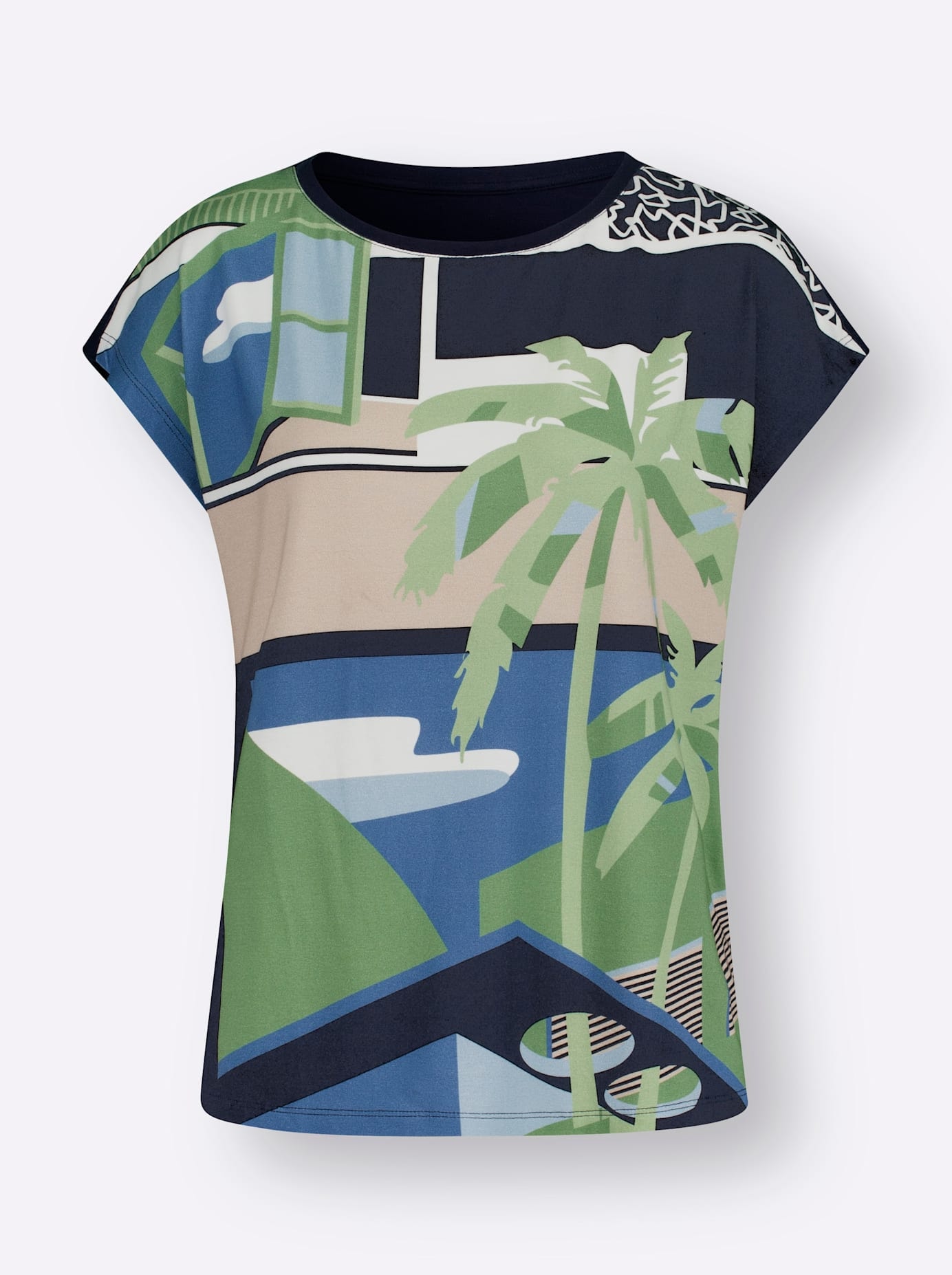 Inspirationen Print-Shirt »Druck-Shirt«, (1 tlg.)