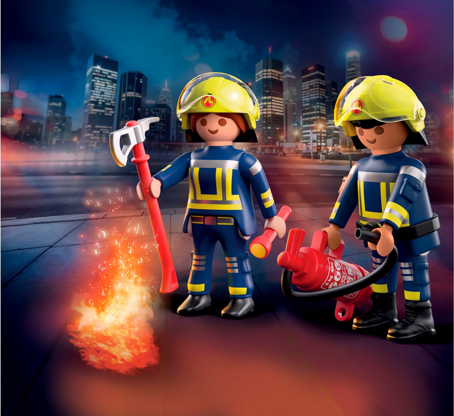 Playmobil® Konstruktions-Spielset »Feuerwehr (71885), Duo Pack« Made in Europe