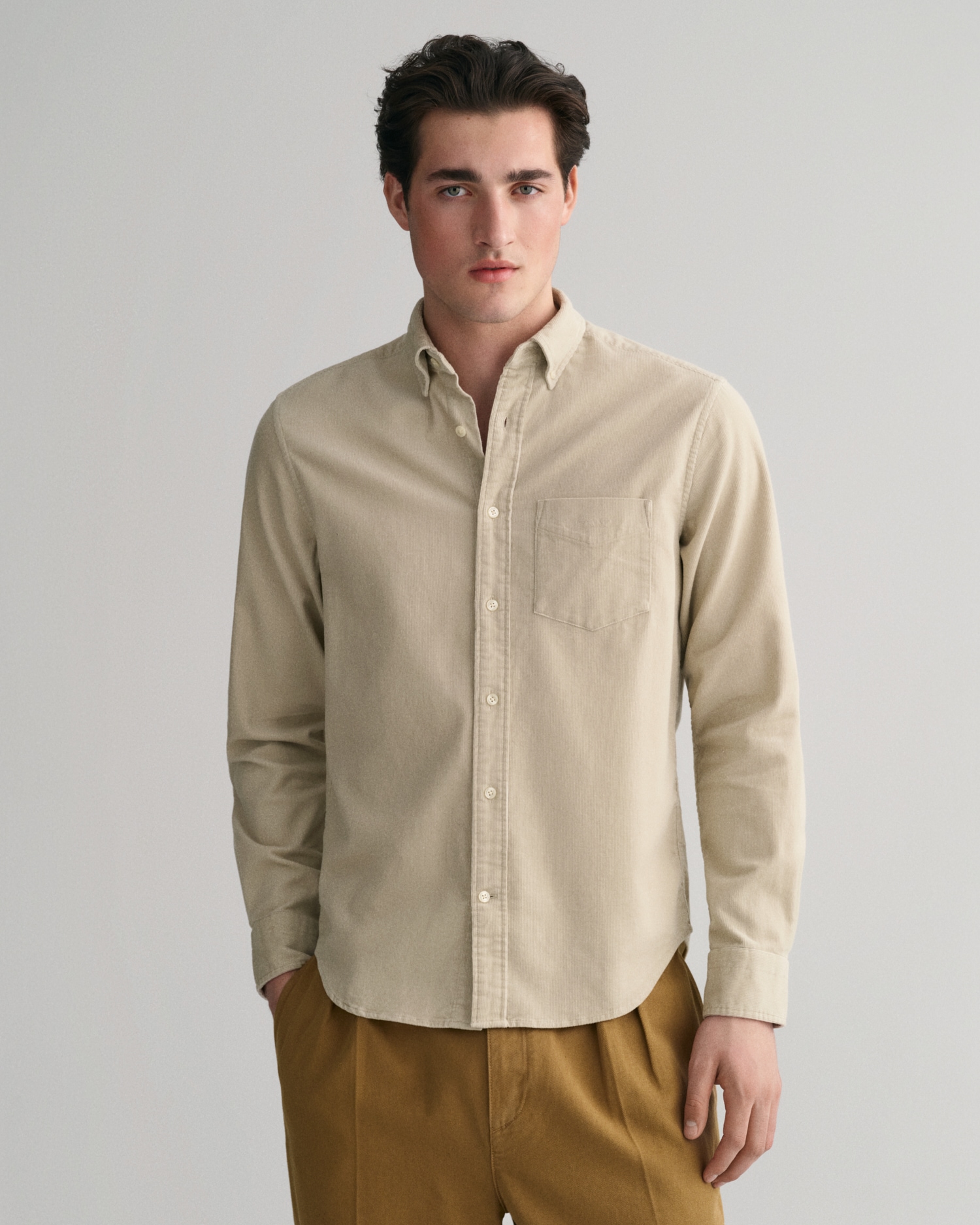 Langarmhemd »REG UT CORDUROY SHIRT«