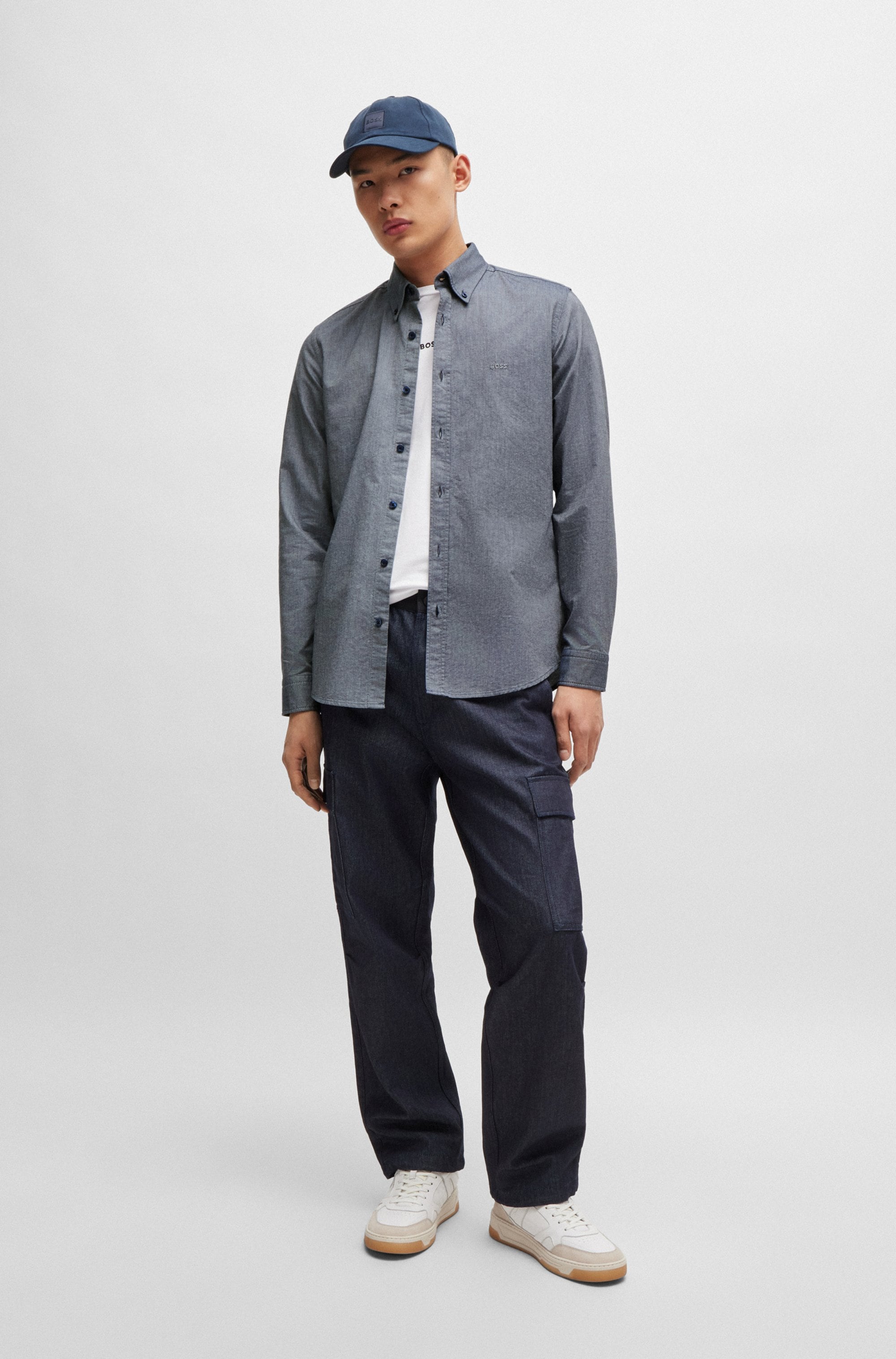 BOSS ORANGE Businesshemd »Rickert«, mit Button-down-Kragen