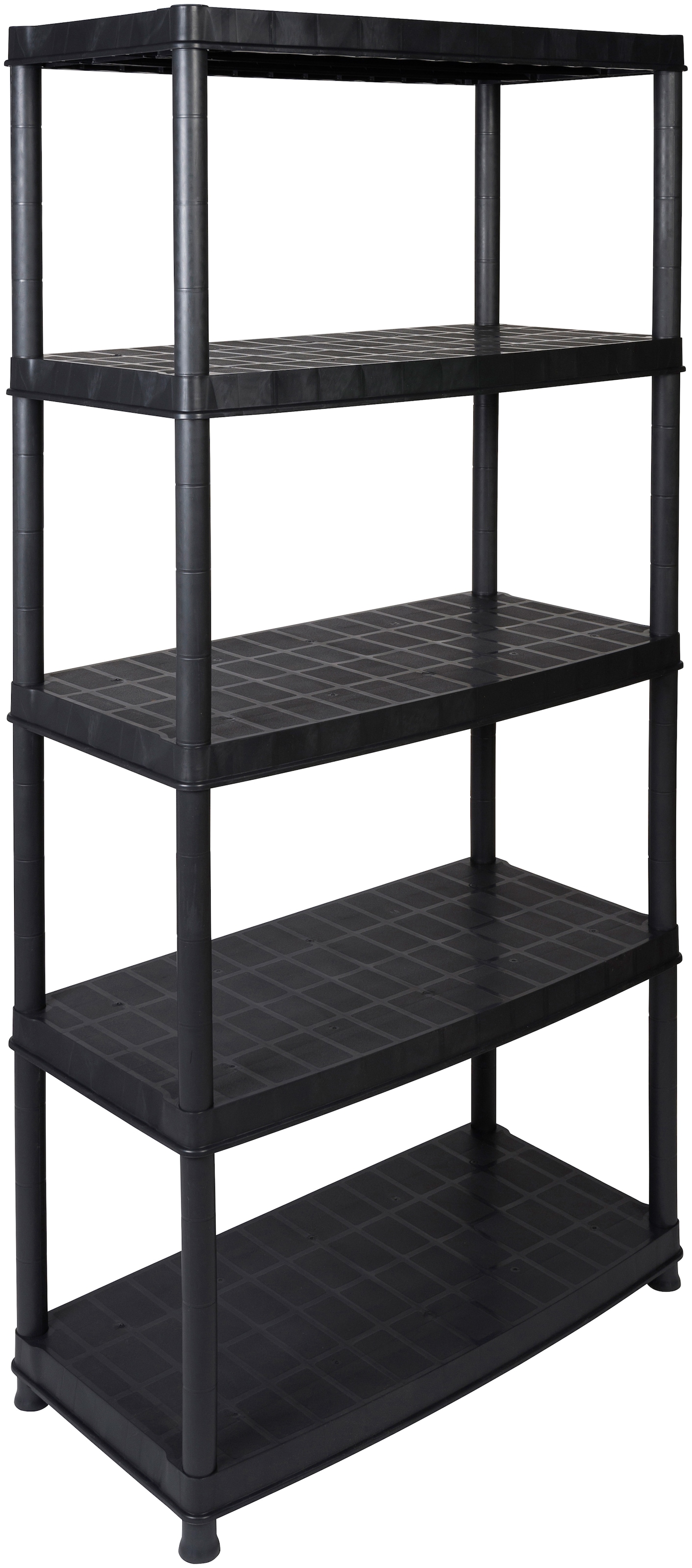 Kreher Steckregal »Haushaltsregal, in schwarz«, B/T/H: 92,5x45,8x185 cm, mit 5 geschlossenen Böden