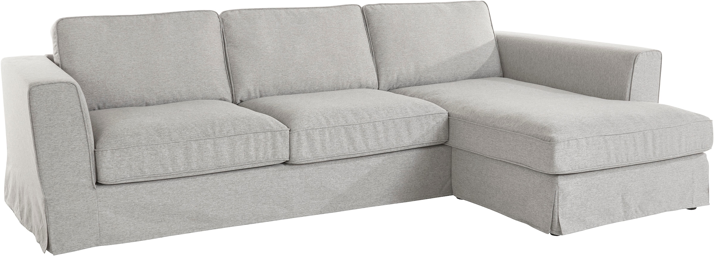 Timbers Ecksofa »Vintage L-Form«, 3-Sitzer Polsterecke im Landhausstil, mit abnehmbarer Husse