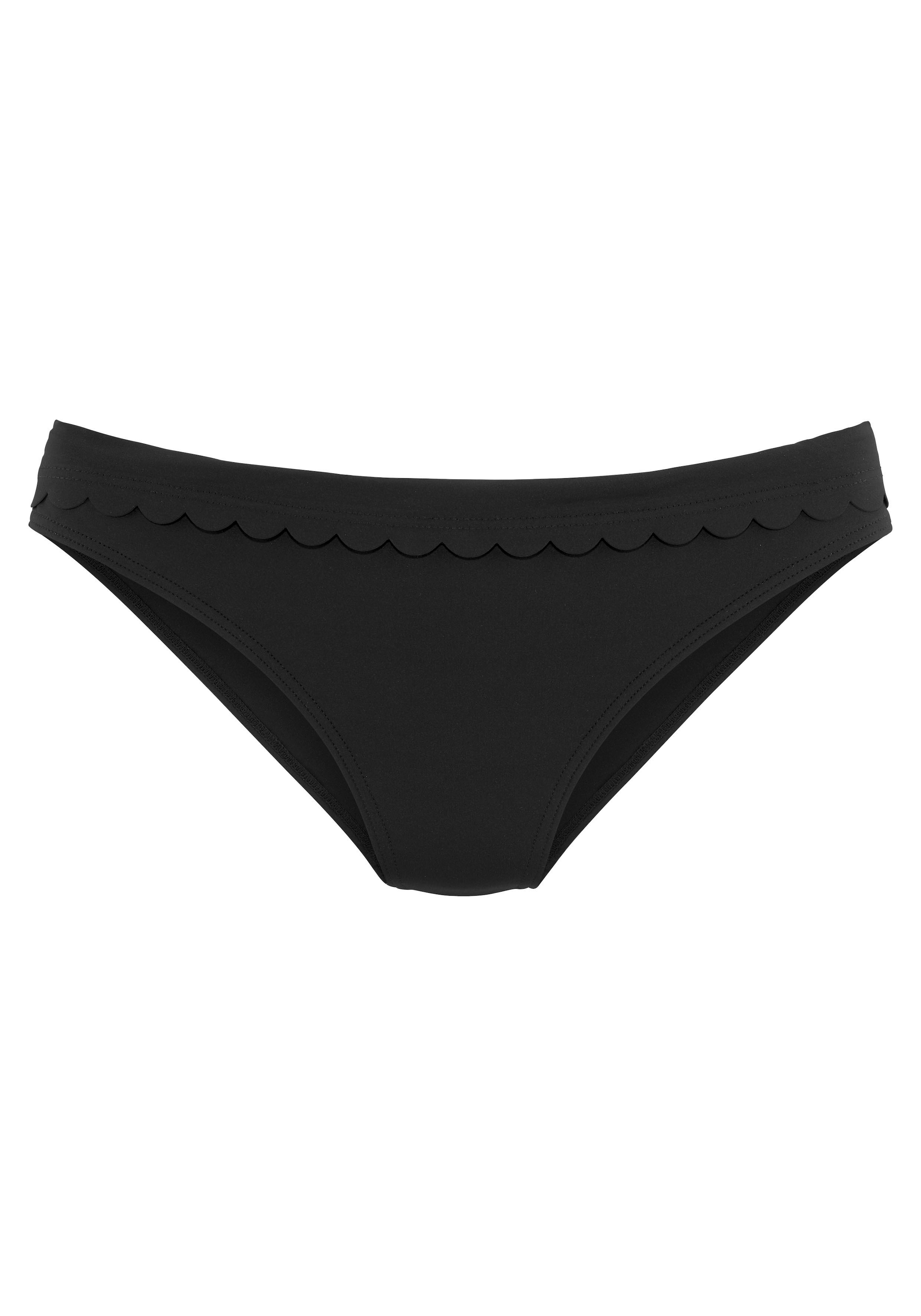 LASCANA Bikini-Hose »Scallop«, mit Umschlagbund