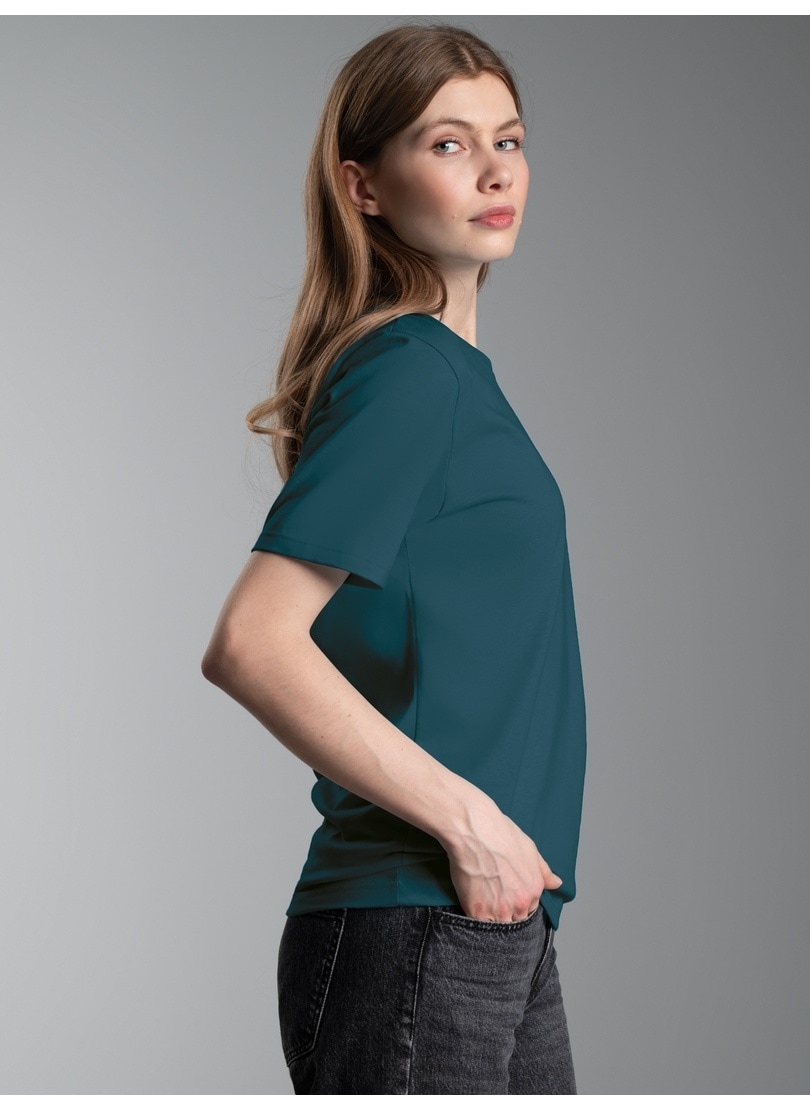 Trigema T-Shirt »TRIGEMA T-Shirt aus 100% Baumwolle« 1 Stk.