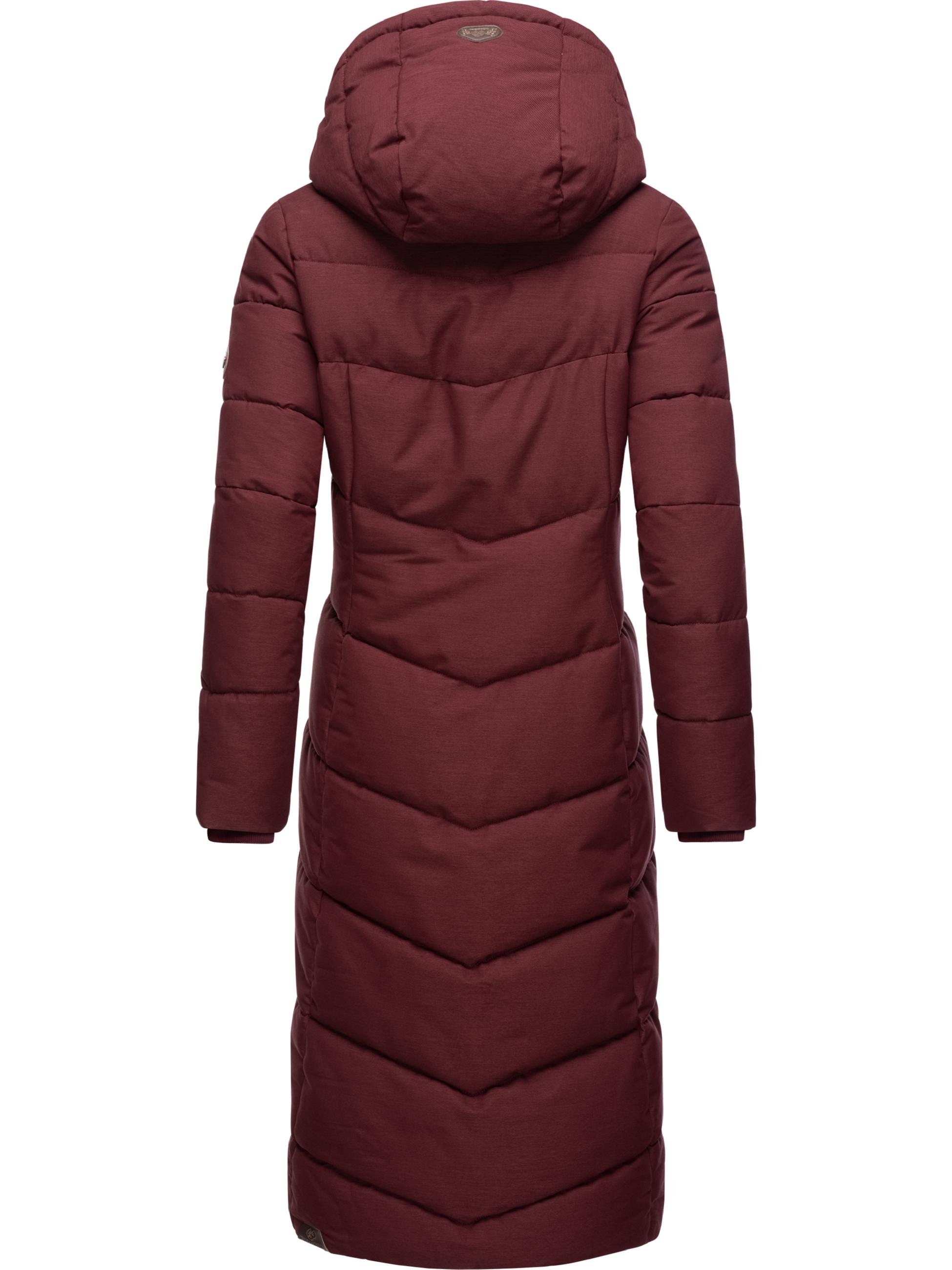 Ragwear Wintermantel »Wintermantel Pavla Long«, extralanger Winterparka mit Teddyfutter und Kapuze