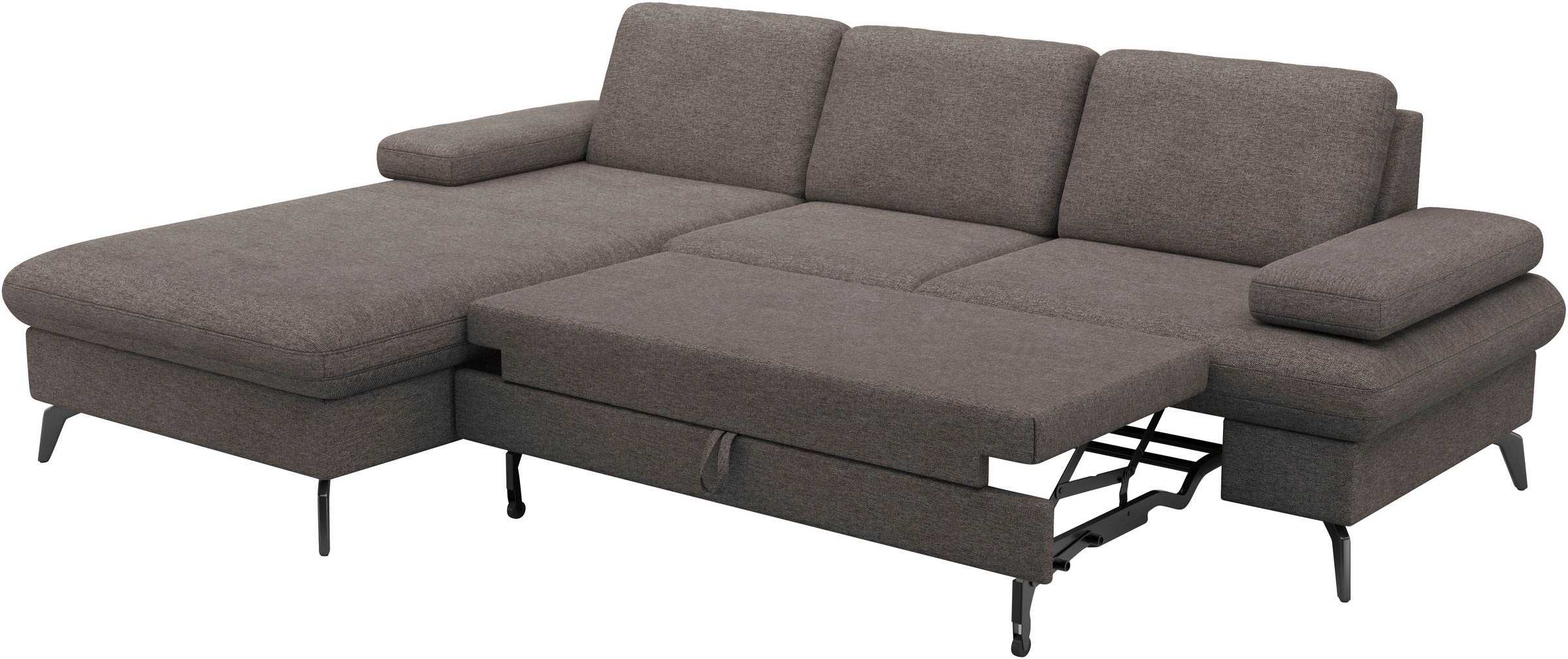 sit&more Ecksofa »Morris Jubi L-Form«, inkl. Armteilfunktion und 1 Zierkissen, wahlweise mit Bettfunktion
