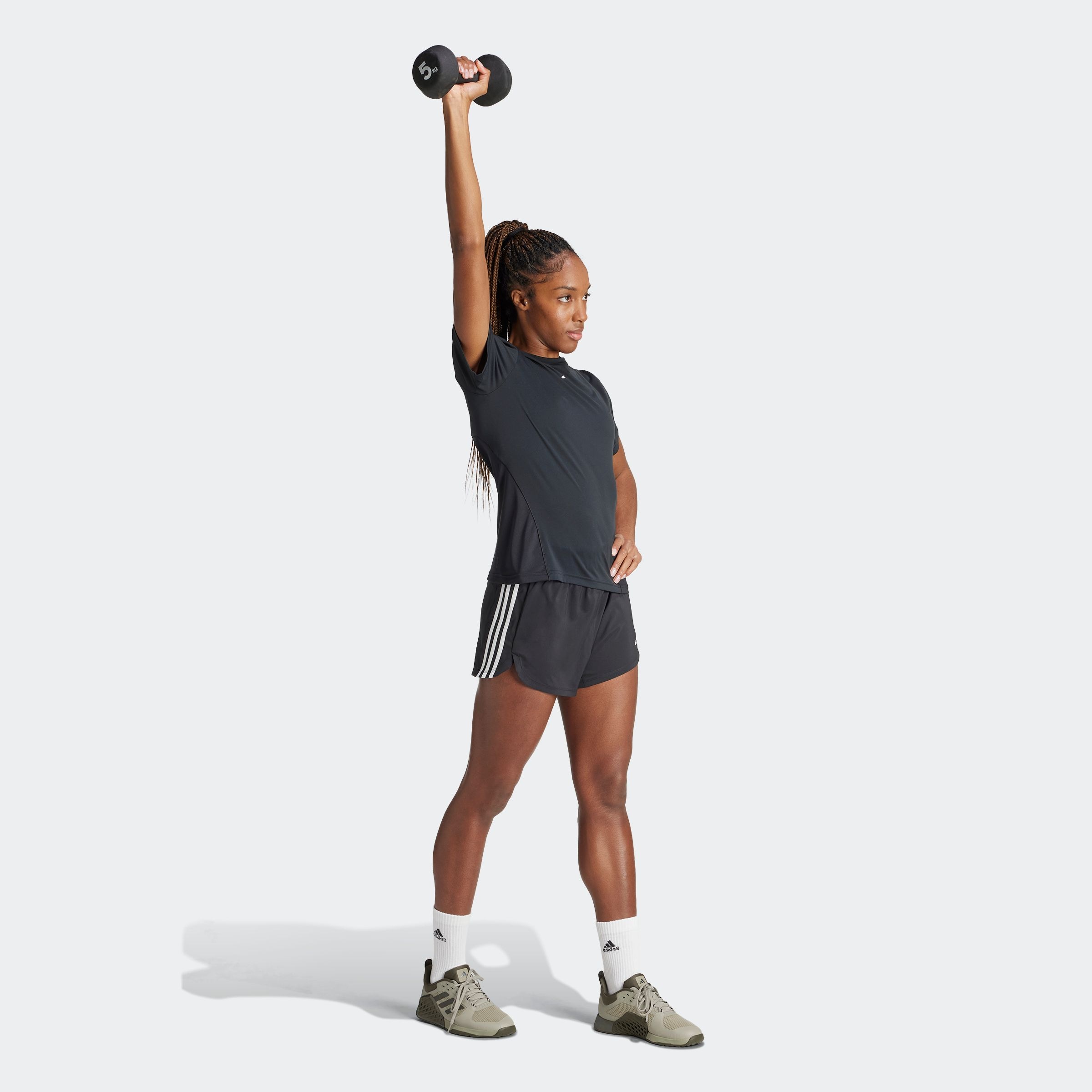 adidas Performance Shorts »PACER WVN HIGH«, (1 tlg.), Woven Trainingsshorts mit hohem Bund