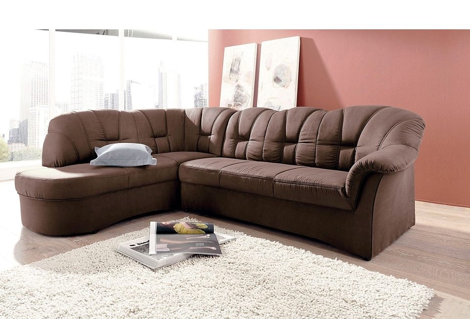 DOMO collection Ecksofa »Papenburg L-Form«, mit Ottomane, wahlweise mit Bettfunktion