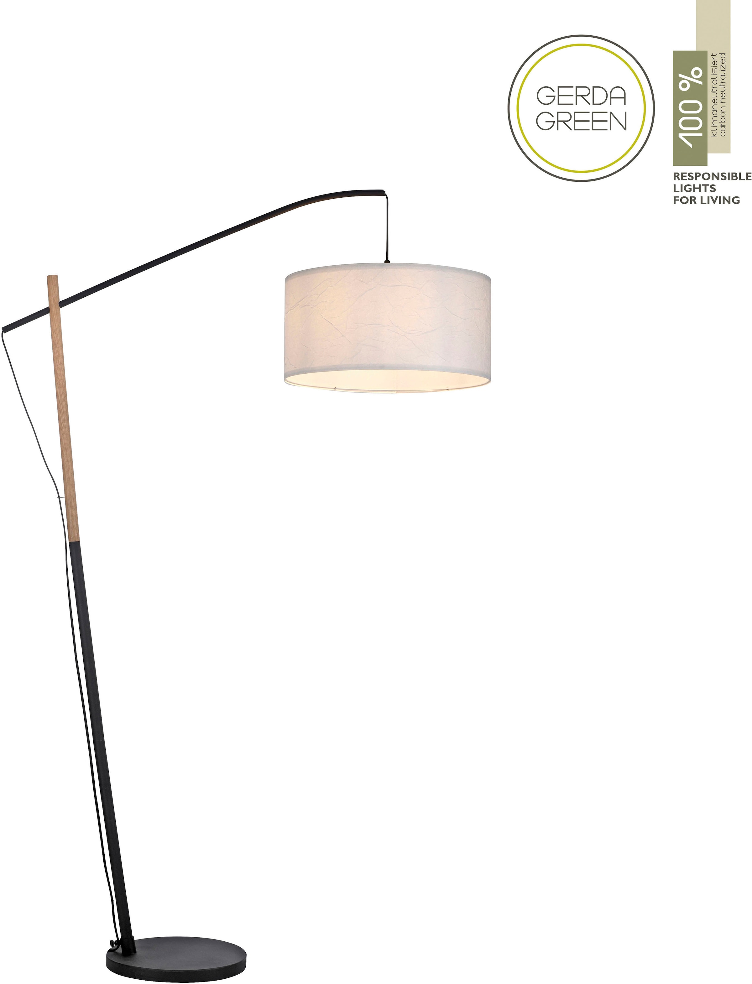 JUST LIGHT Stehlampe »GREEN SOFI«, 1 flammig, Leuchtmittel E27 | ohne Leuchtmittel