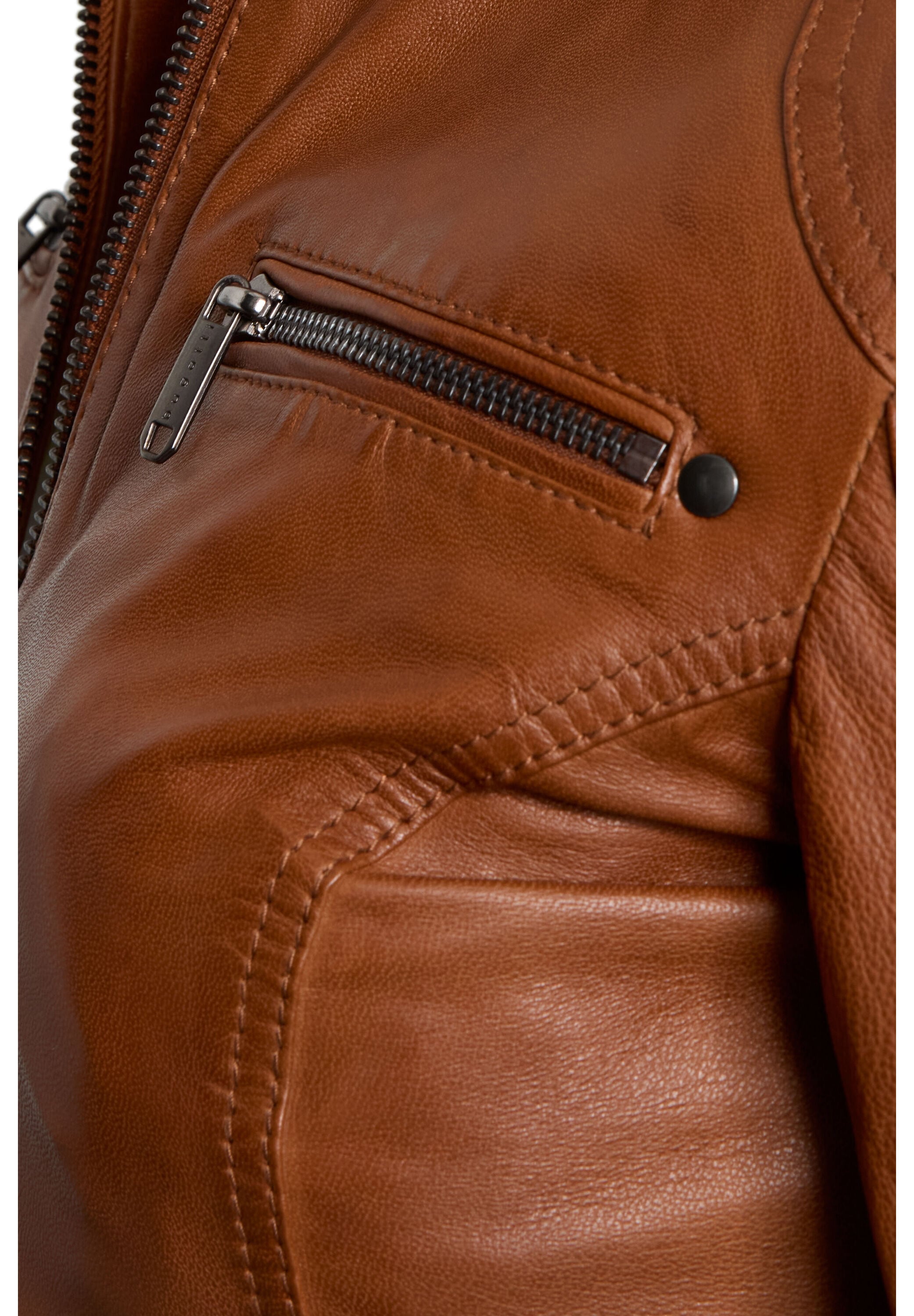 bugatti Lederjacke »BULady-110« ohne Kapuze aus weichem Leder