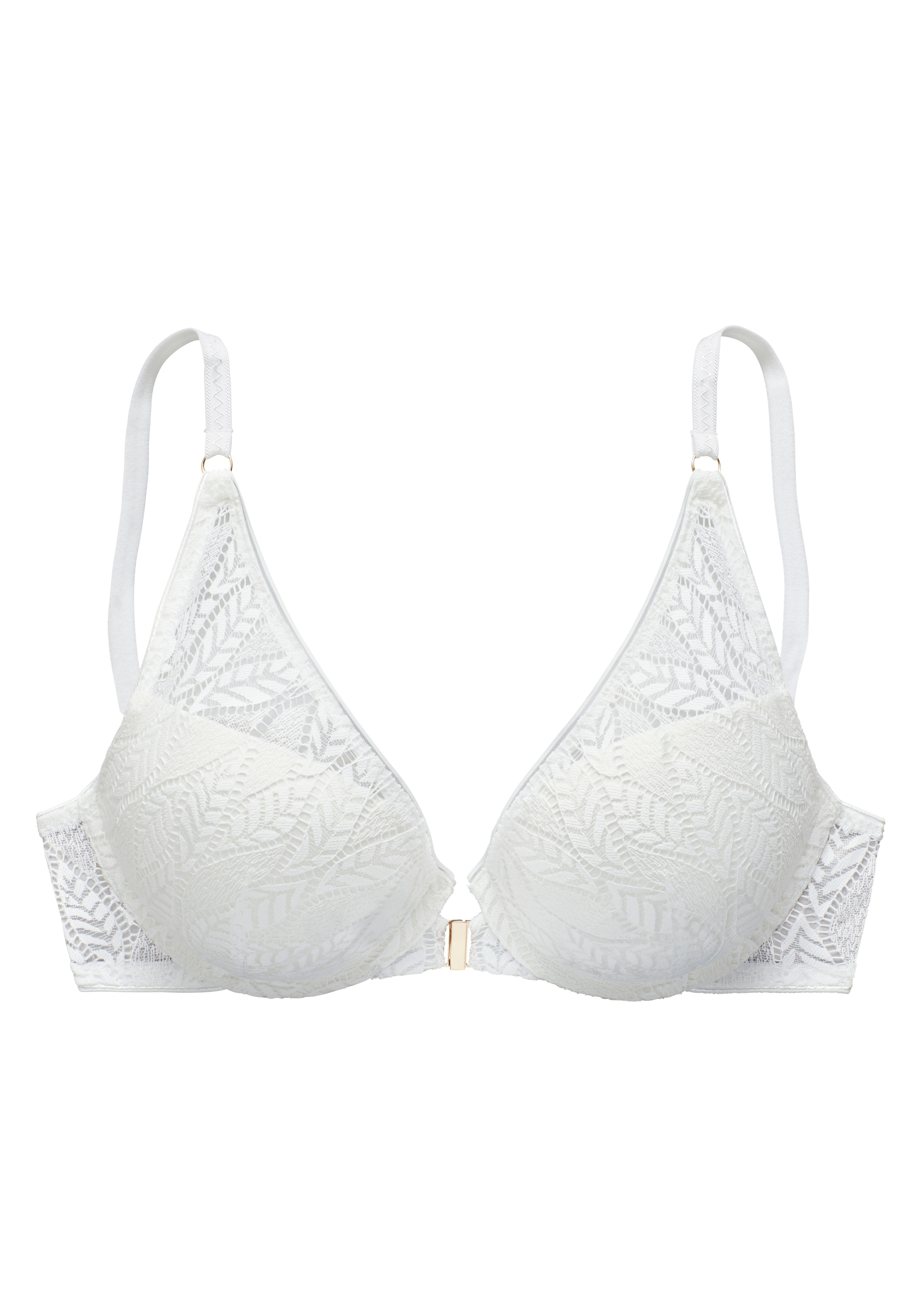 Vivance Push-up-BH, aus Spitze in hübscher Blätterform mit Vorderverschluss, Dessous