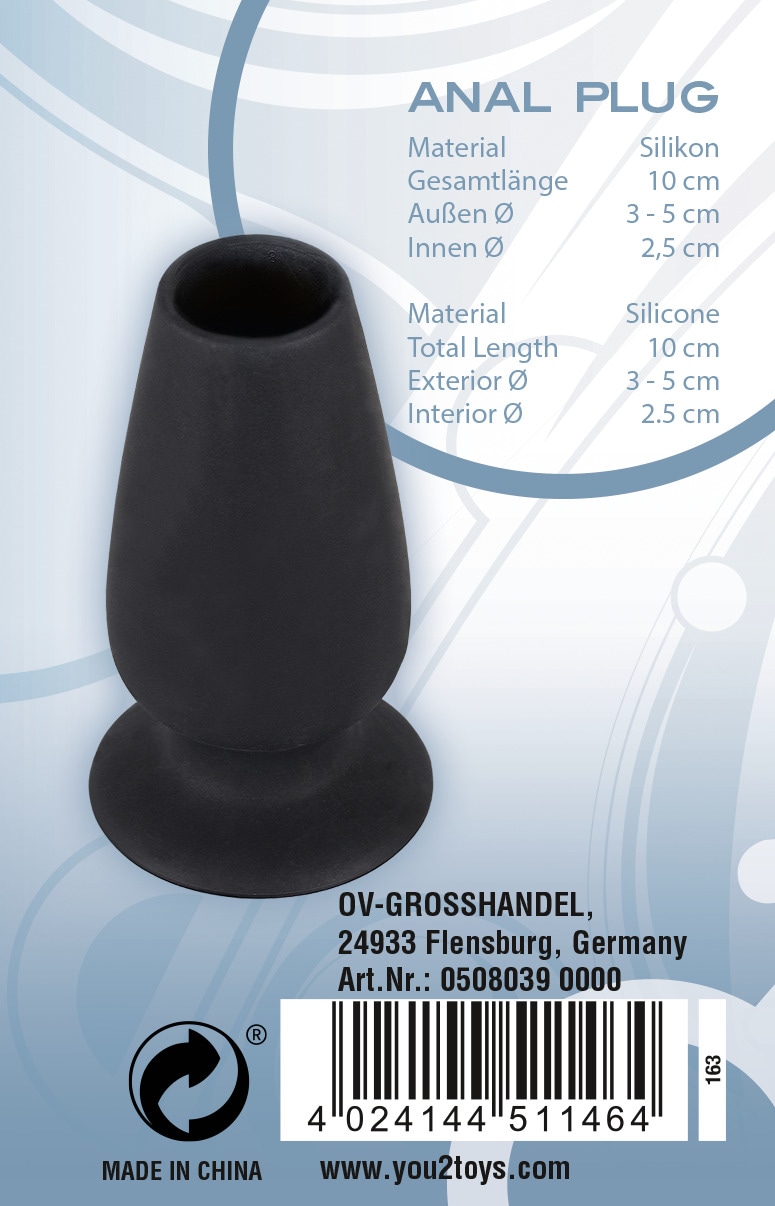 You2Toys Anal-Stimulator »Analplug Lust Tunnel M« ()