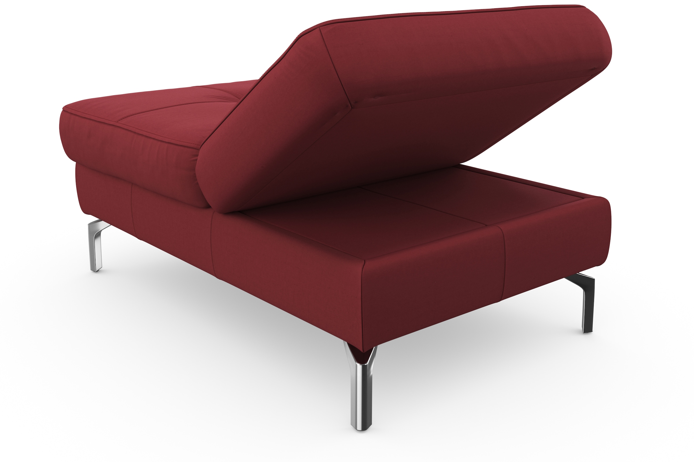 sit&more Hocker »Bendigo«, mit Klappfunktion, Bodenfreiheit 15 cm, wahlweise in 2 Fußfarben