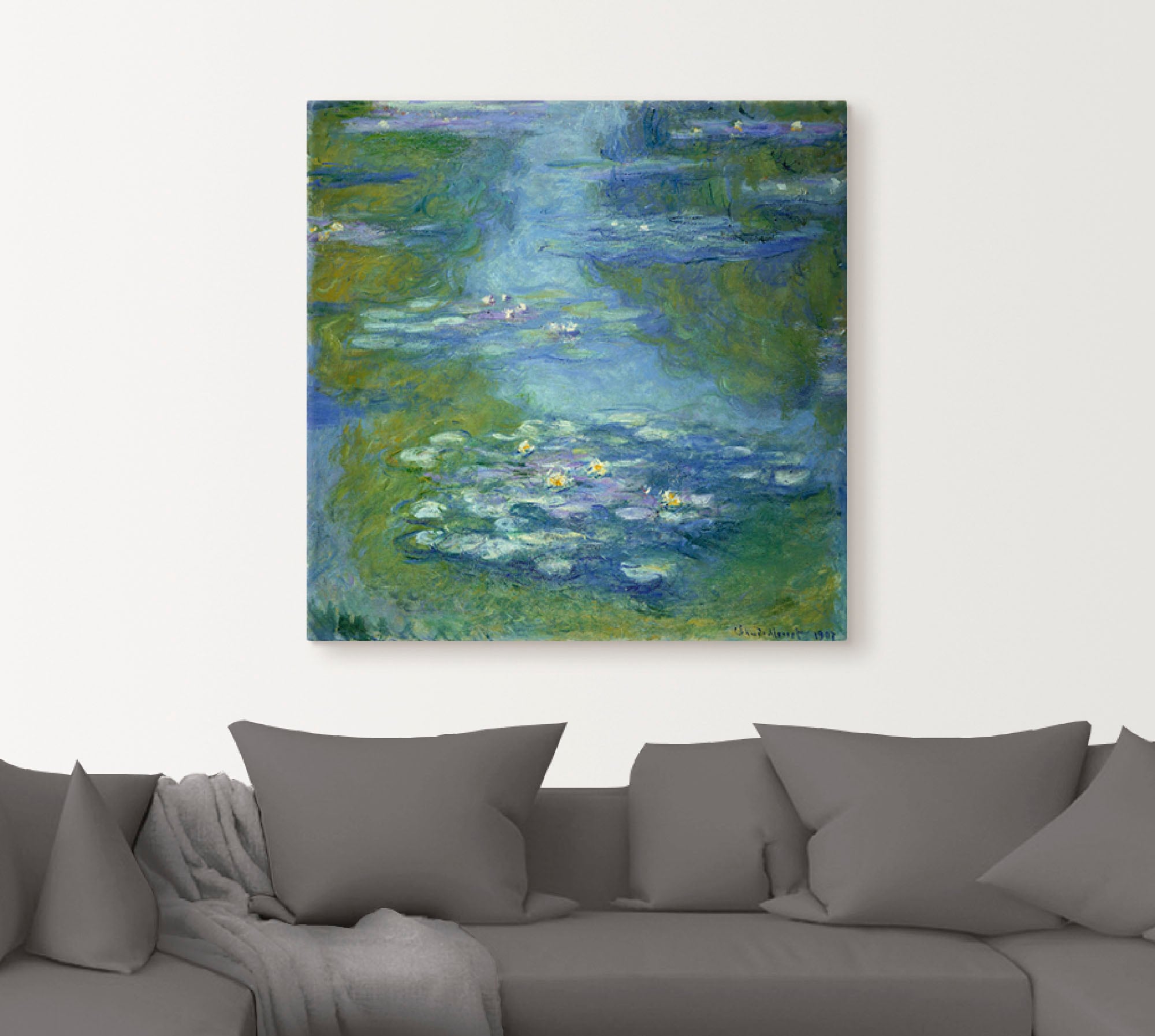 Artland Leinwandbild »Seerosen. 1907« Blumen 1 Stk. tlg. auf Holzrahmen gespannt