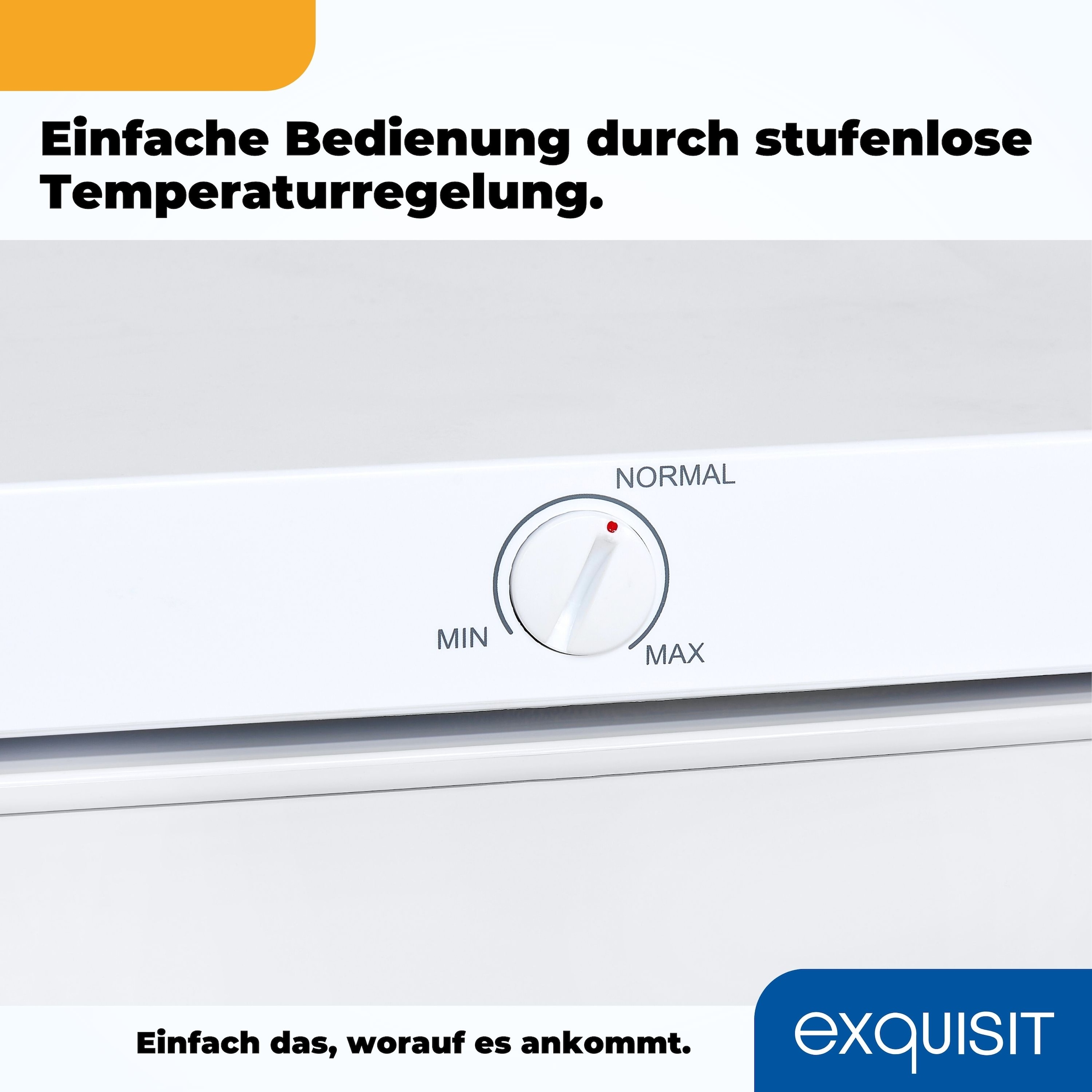 exquisit Gefrierschrank »GS81-H-010E«, 84,5 cm hoch, 56 cm breit, 85 L Volumen, 4 Sterne Gefrieren