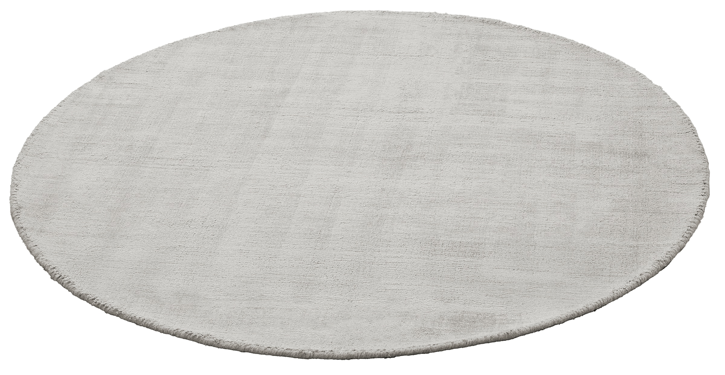 my home Teppich »Shirley, handgewebter Viskose-Teppich, farblich changierend«, rund, 12 mm Höhe, Handweb Teppiche, Wohnzimmer, Schlafzimmer, Esszimmer