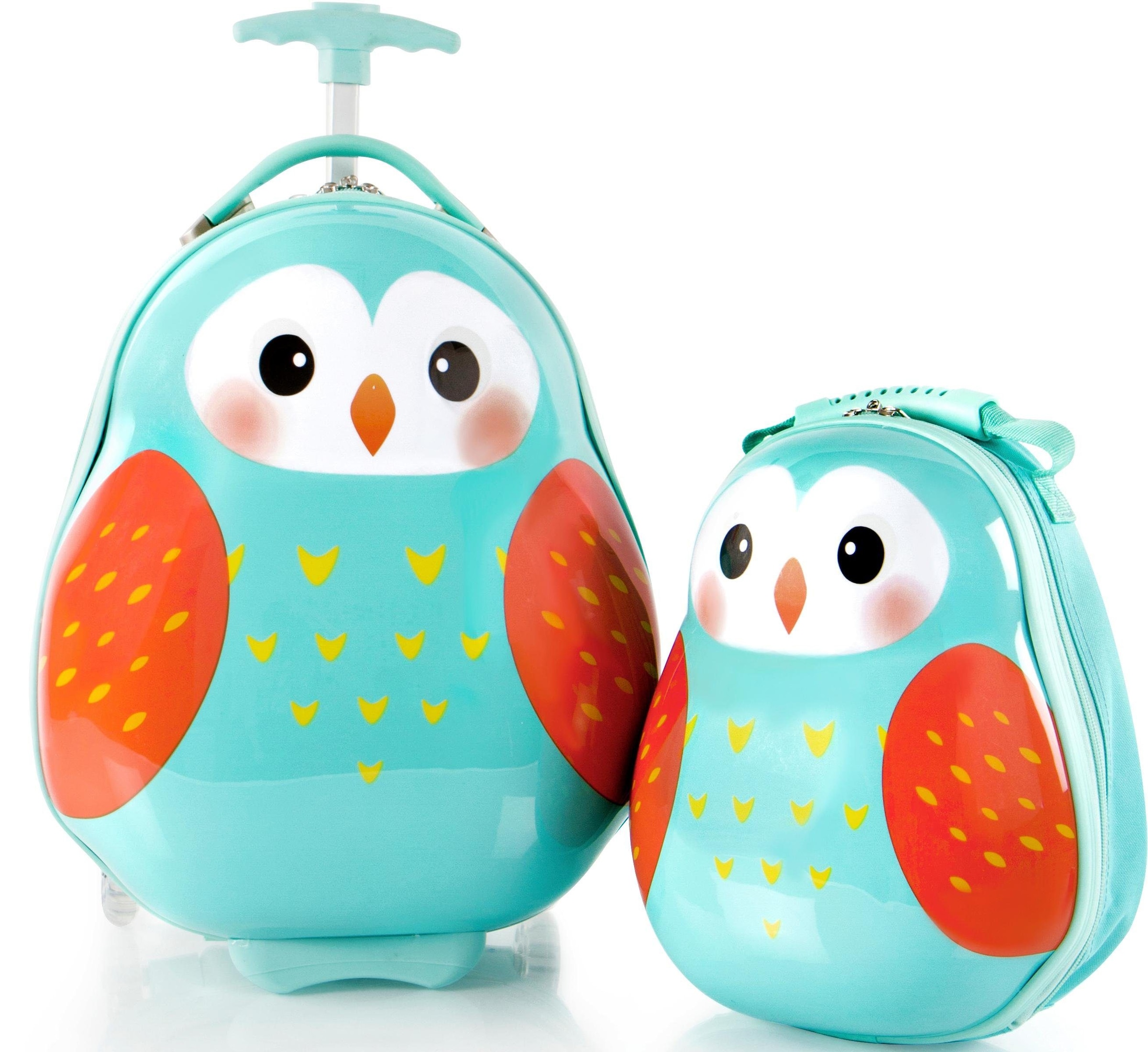 Heys Kinderkoffer »Travel Tots, 46 cm«, (Set, 2 St.), 2 Rollen, Heys x Joachim Llambi Kindertrolley Handgepäck-Koffer