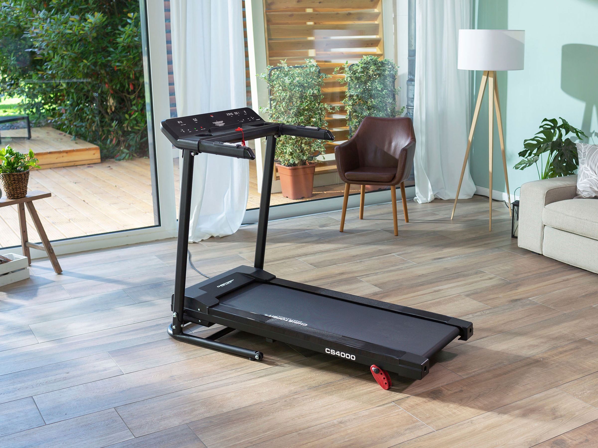 Christopeit Sport® Laufband »CS 4000 mit Gestensteuerung«, (mit Ausklappautomatik Soft-Drop-System und Tablet-Halterung), bis max. 12 km/h, klappbar