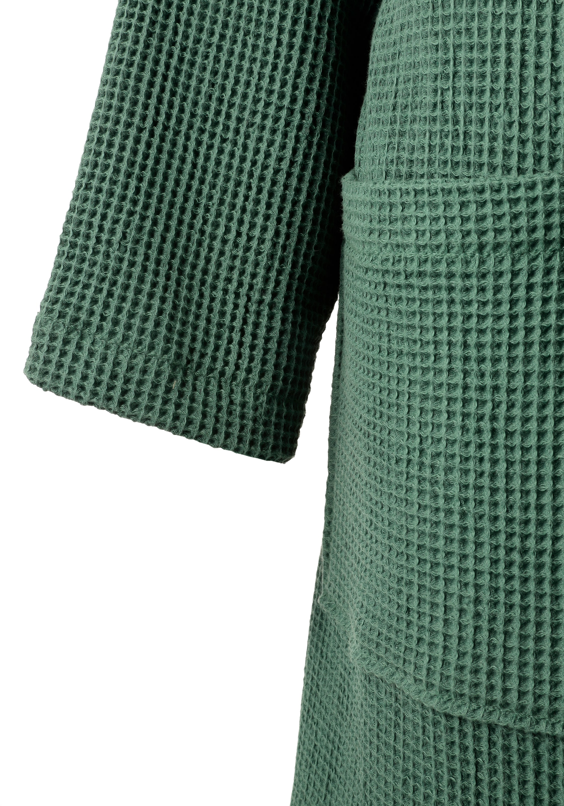 OTTO home Unisex-Bademantel »Inga, Waffelpiqué, leicht, ideal für Sauna & Spa, Hotelbademantel« 1 Stk. kleines Packmaß, Taschen, Damen & Herren, S-3XL, Morgenmantel