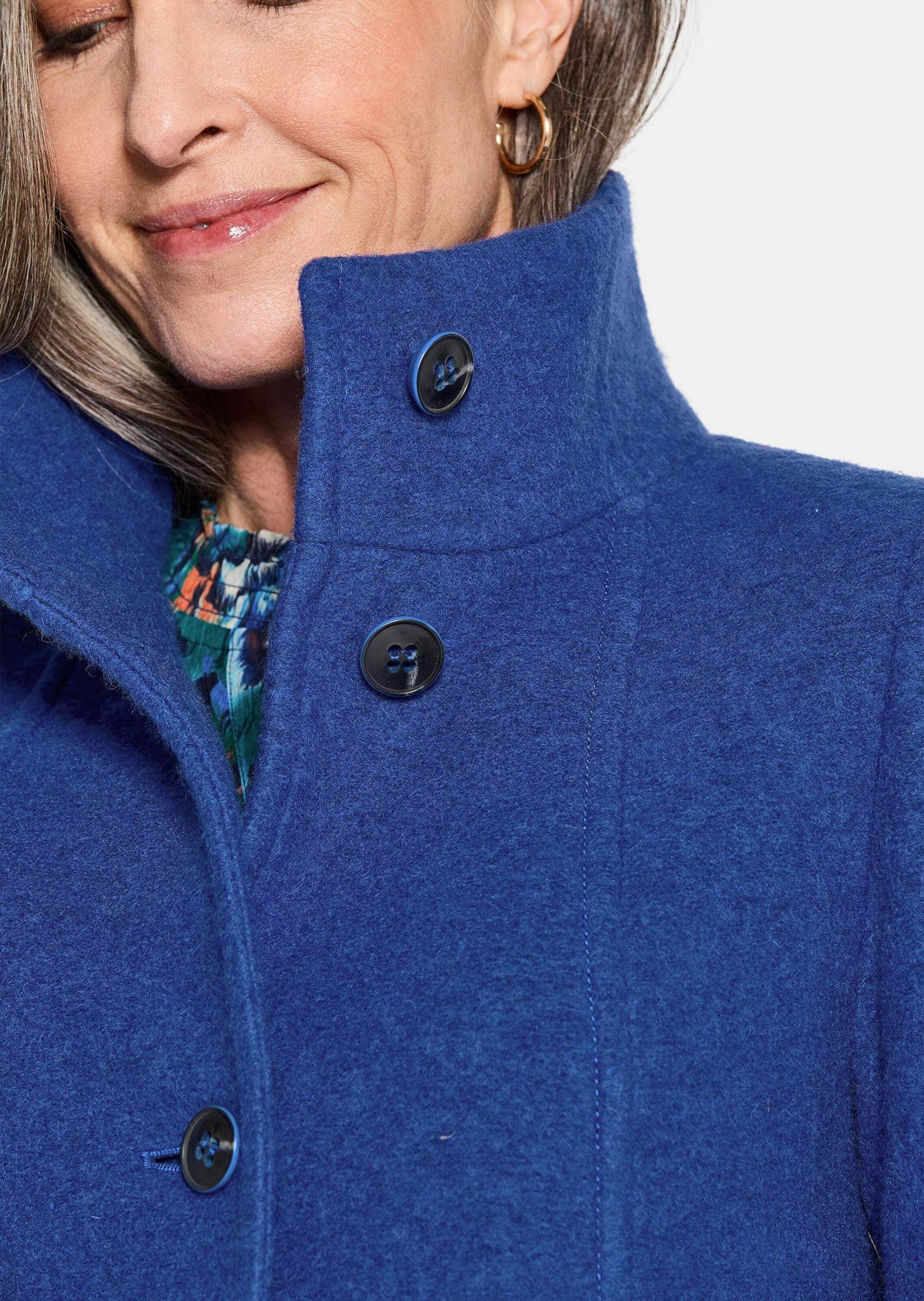 GOLDNER Wolljacke »Elegante Kurzjacke mit Stehkragen« besondere Nahtführung