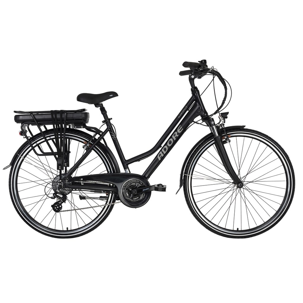 Adore E-Bike »Partnerset Marseille«, 24 Gang, Shimano, Altus, Heckmotor 250 W, (Spar-Set, 2 tlg.)