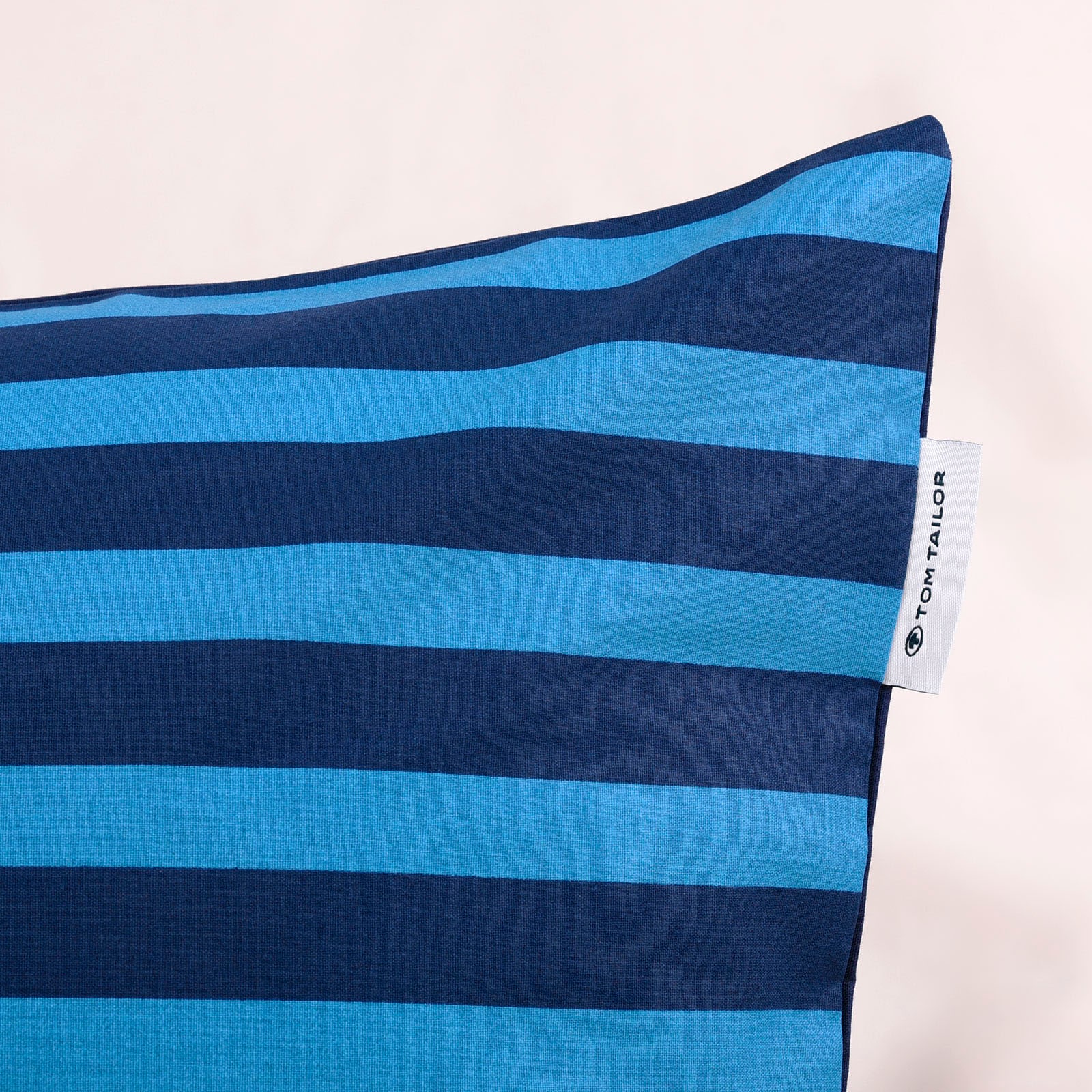 TOM TAILOR HOME Bettwäsche »MEDIUM STRIPES in Gr. 135x200cm, 155x220cm oder 200x220cm« 2 Stk. new bedroom, mit farbigem Markenreißverschluss
