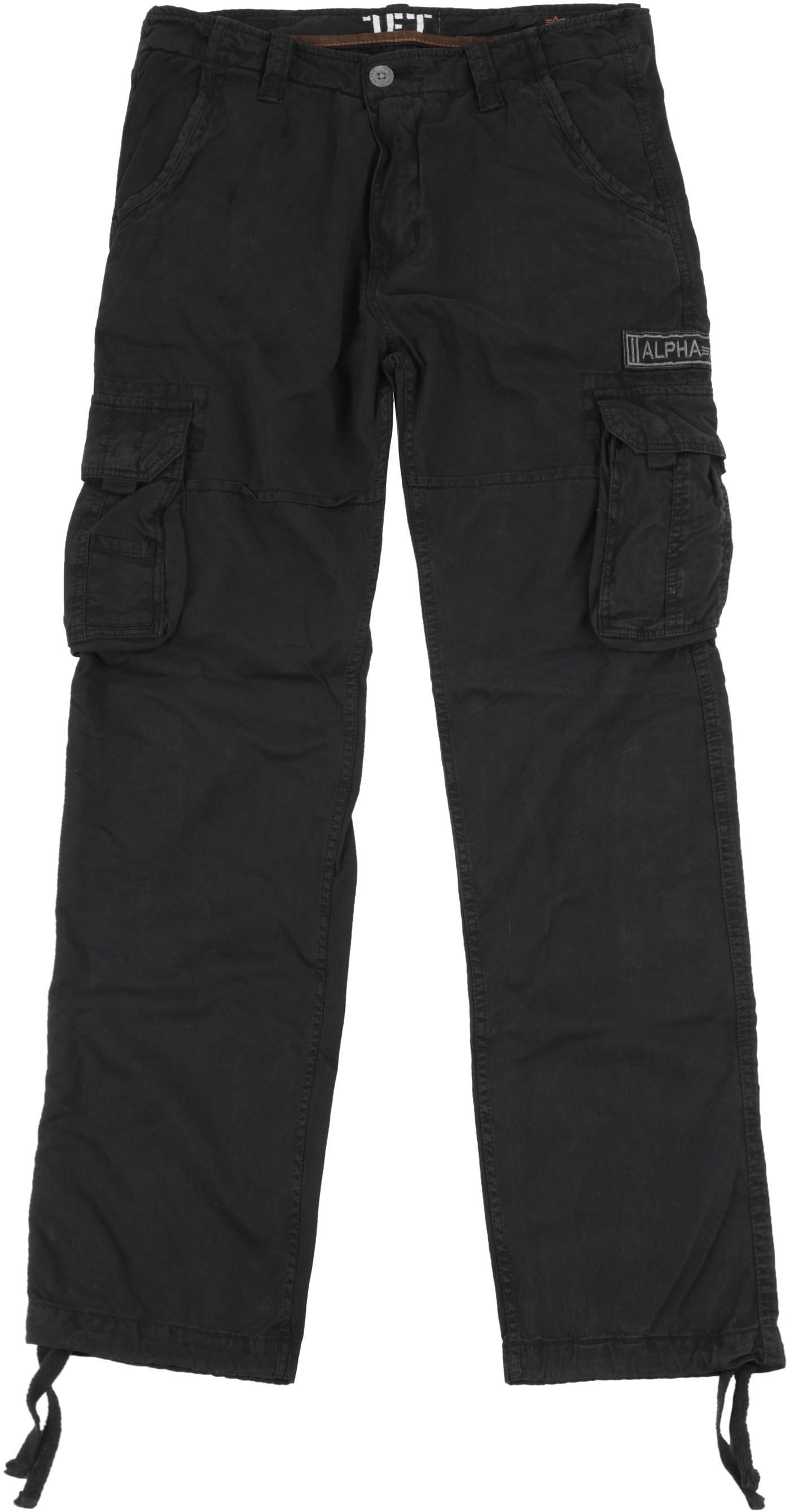 Alpha Industries Cargohose »Jet Pant«, mit seitlichen Cargotaschen und Kordelzug am Beinabschluss