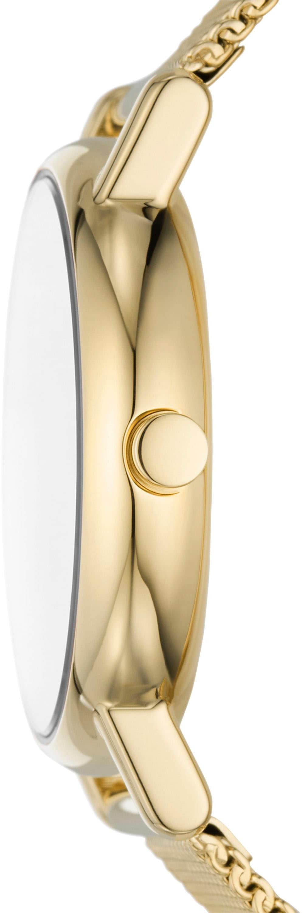 Skagen Quarzuhr »SIGNATUR LILLE«, Armbanduhr, Damenuhr, analog, Edelstahlarmband