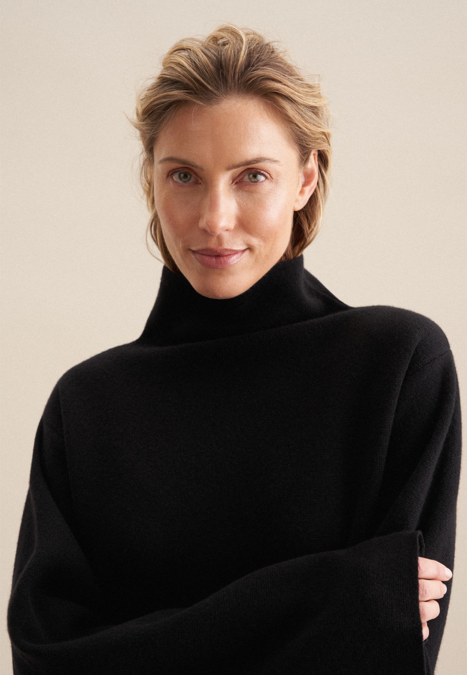 seidensticker Strickpullover »Schwarze Rose« 1/1 Turtleneck