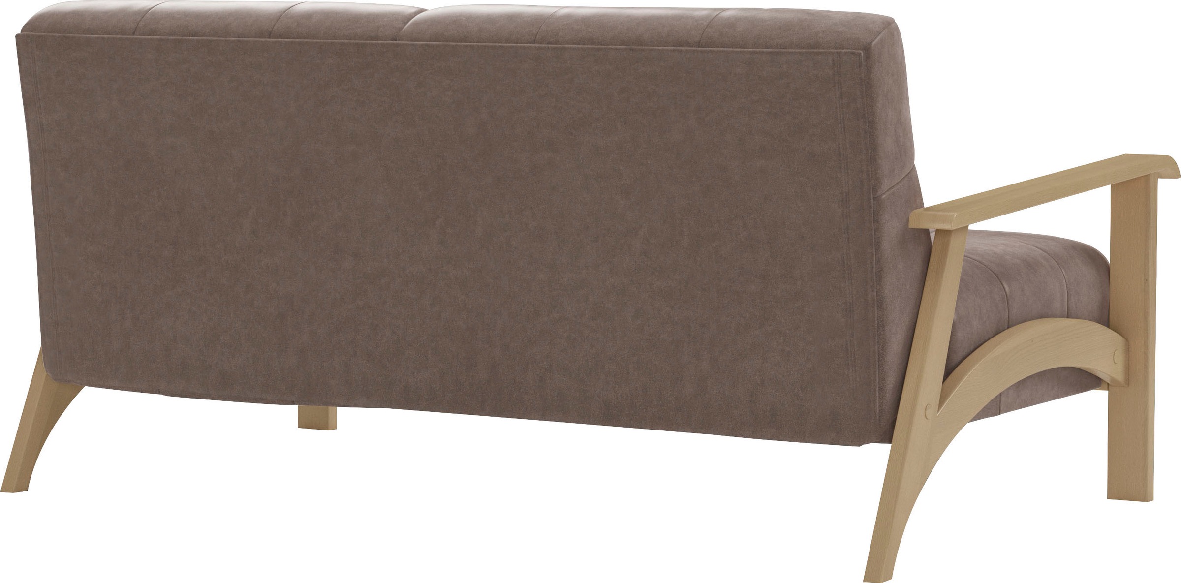sit&more 2,5-Sitzer »Billund«, Armlehnen aus Buchenholz in natur, verschiedene Bezüge und Farben