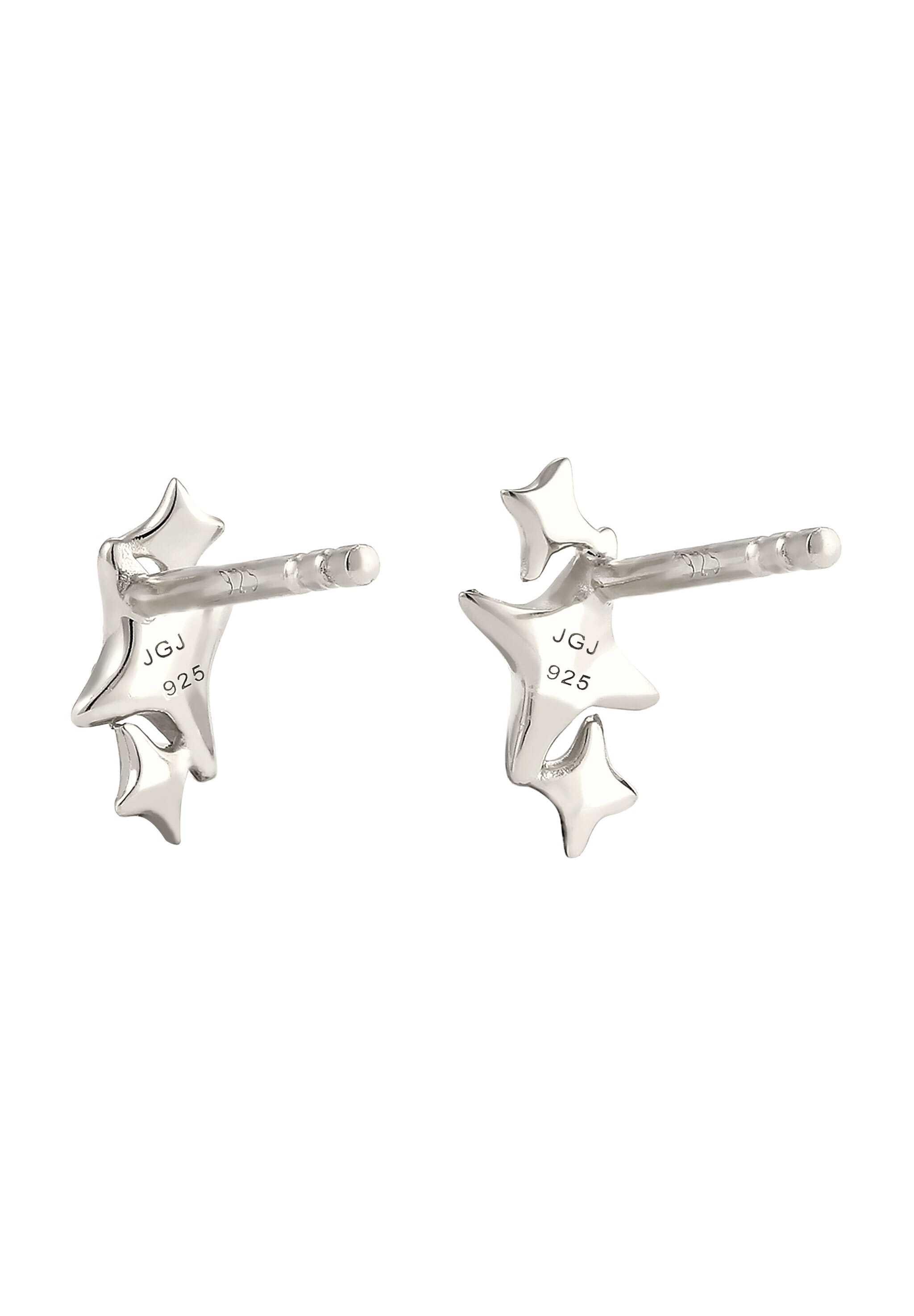 Elli Paar Ohrstecker »Ohrringe Ohrstecker Stern Zirkonia Weiß 925 Sterling Silber«