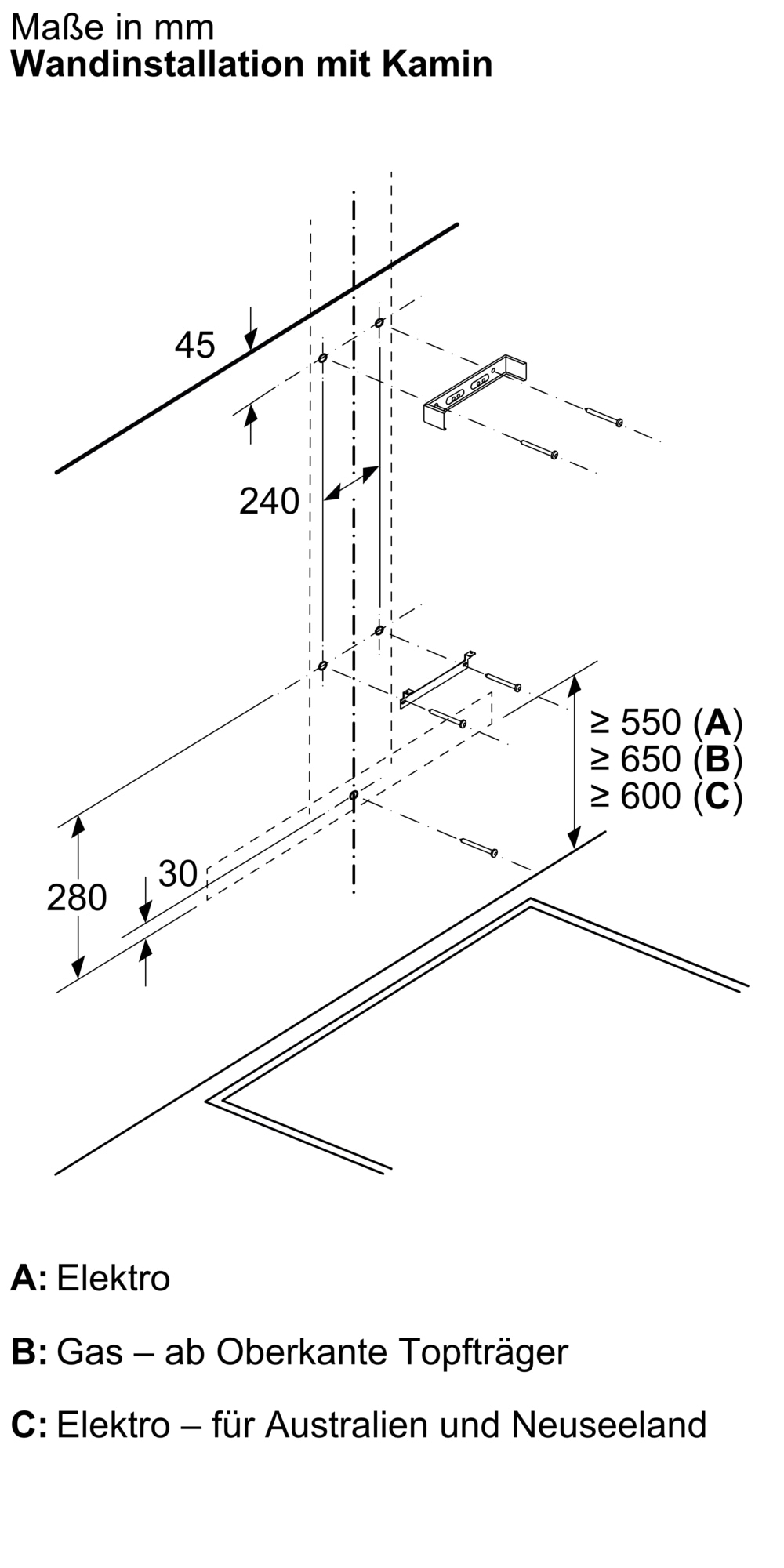BOSCH Wandhaube »DWB97DN30« Serie Serie 6