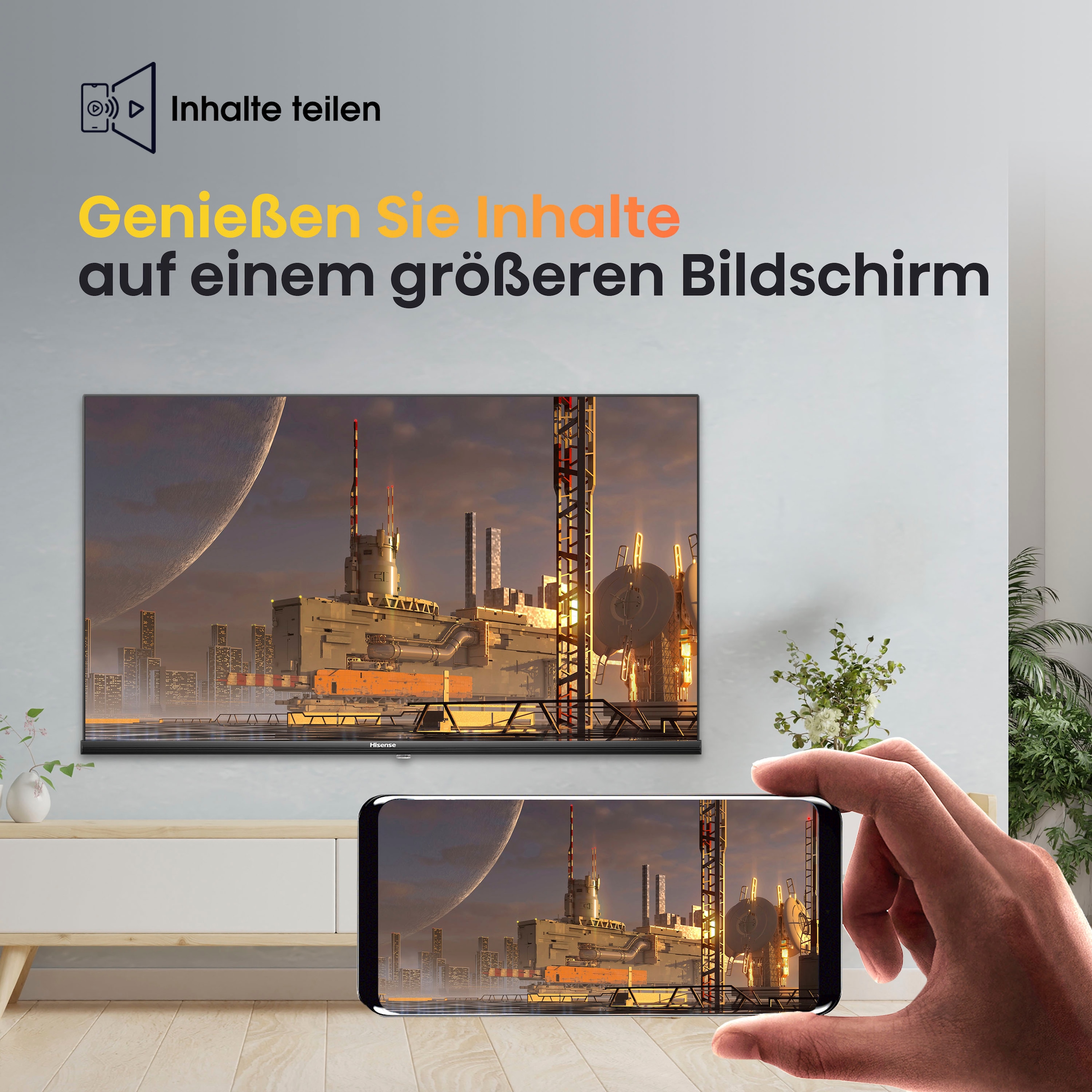 Hisense LED-Fernseher »32E41KT«, HD, Smart-TV,Triple Tuner DVB-T2 / T/C / S2 / S