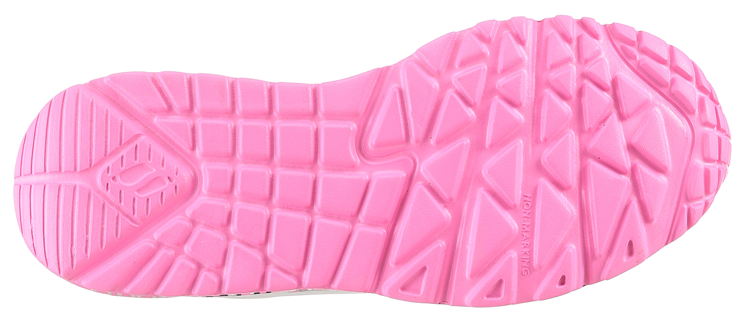 Skechers Sneaker »UNO LITE-LOVELY LUV«, Schnürschuh mit bedruckter Sohle, Größenschablone zum Download
