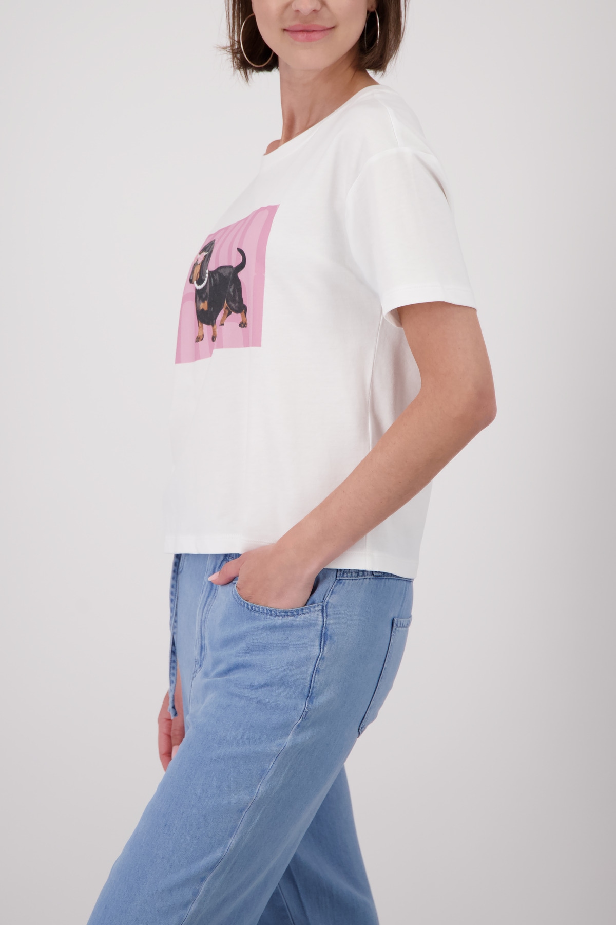 Monari T-Shirt »Shirt Dackel« Regular fit mit Dackelprint