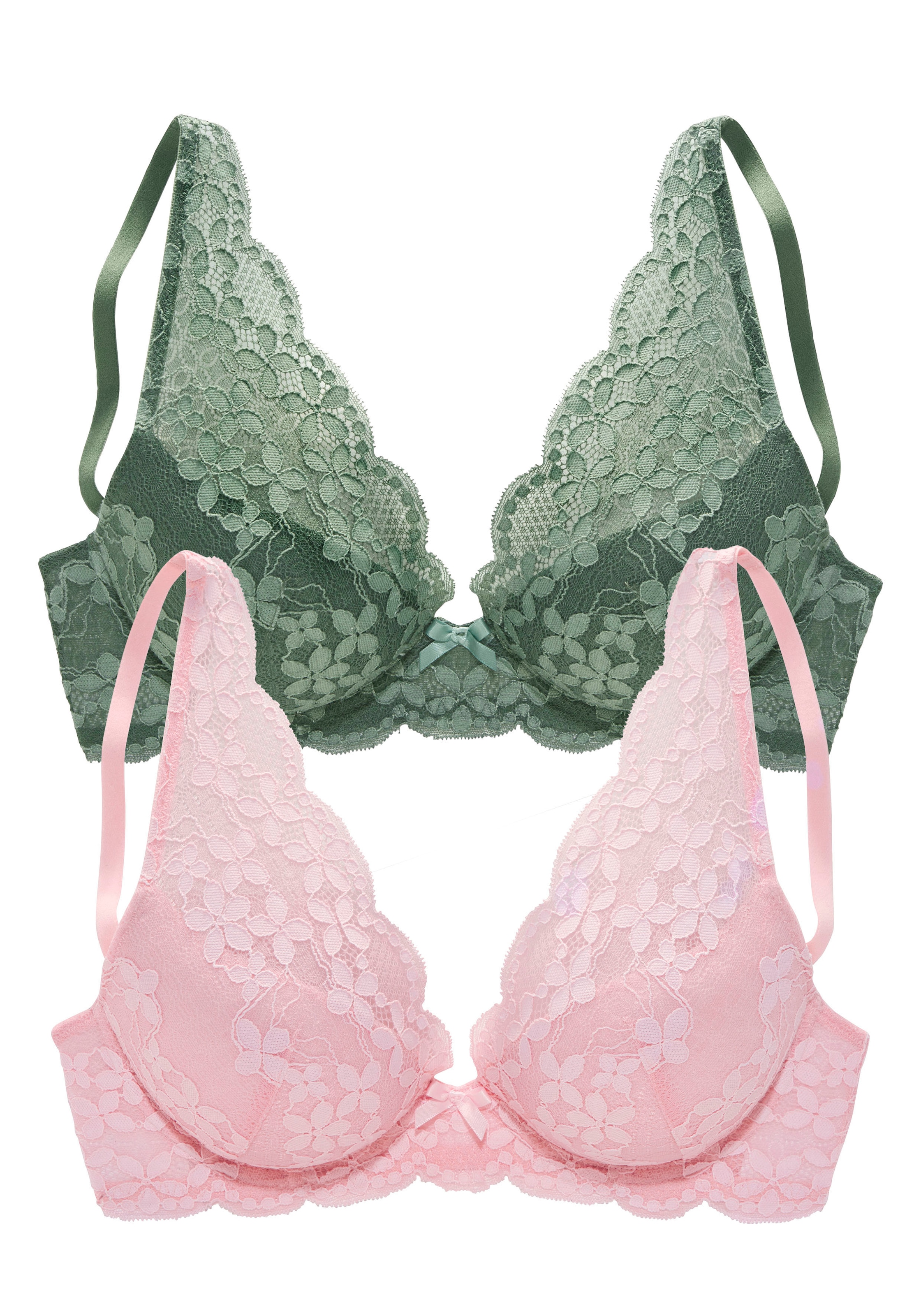 petite fleur Push-up-BH, in High Apex Schnittform, Dessous