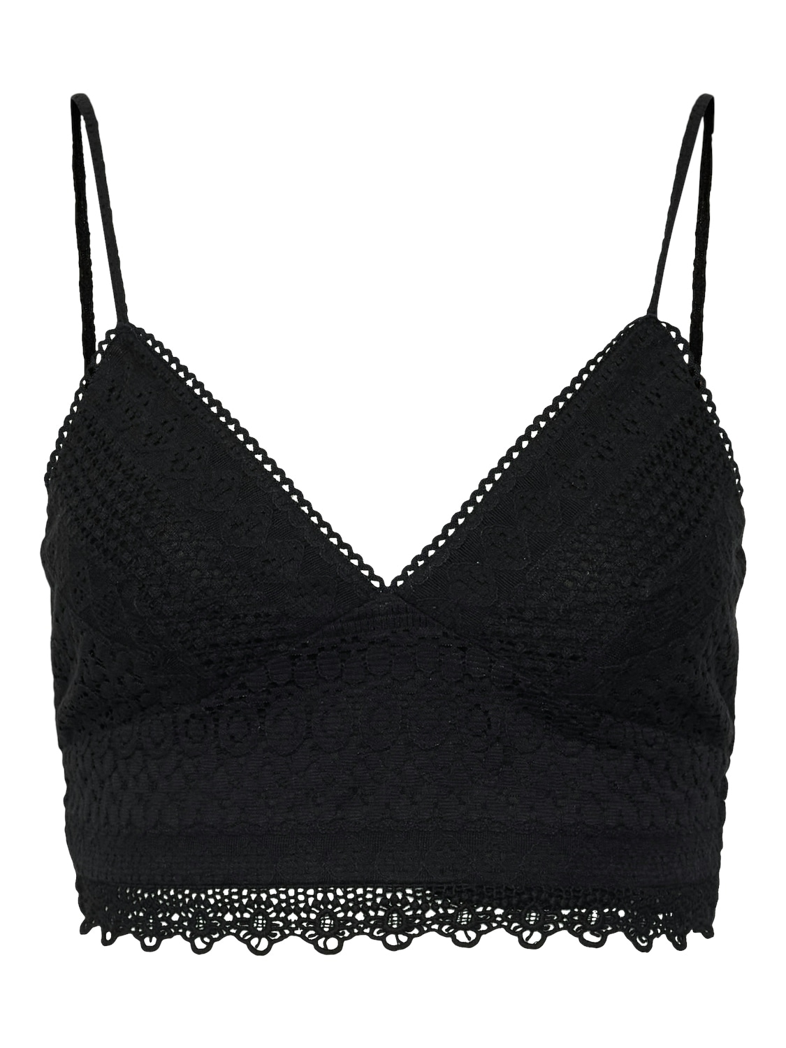 Vero Moda Spaghettitop »VMHONEY LACE V-NECK CROPPED TOP WVN«