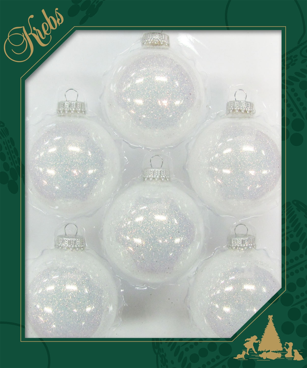 Krebs Glas Lauscha Weihnachtsbaumkugel »CBK03221, Weihnachtsdeko, Christbaumschmuck, Christbaumkugeln Glas« aus Glas