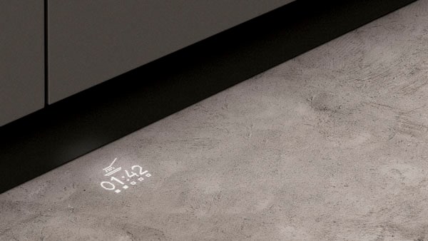 NEFF vollintegrierbarer Geschirrspüler N 50 »S155HCX29E«, 14 Maßgedecke, Time Light: auf den Boden projizierte Restlaufzeit