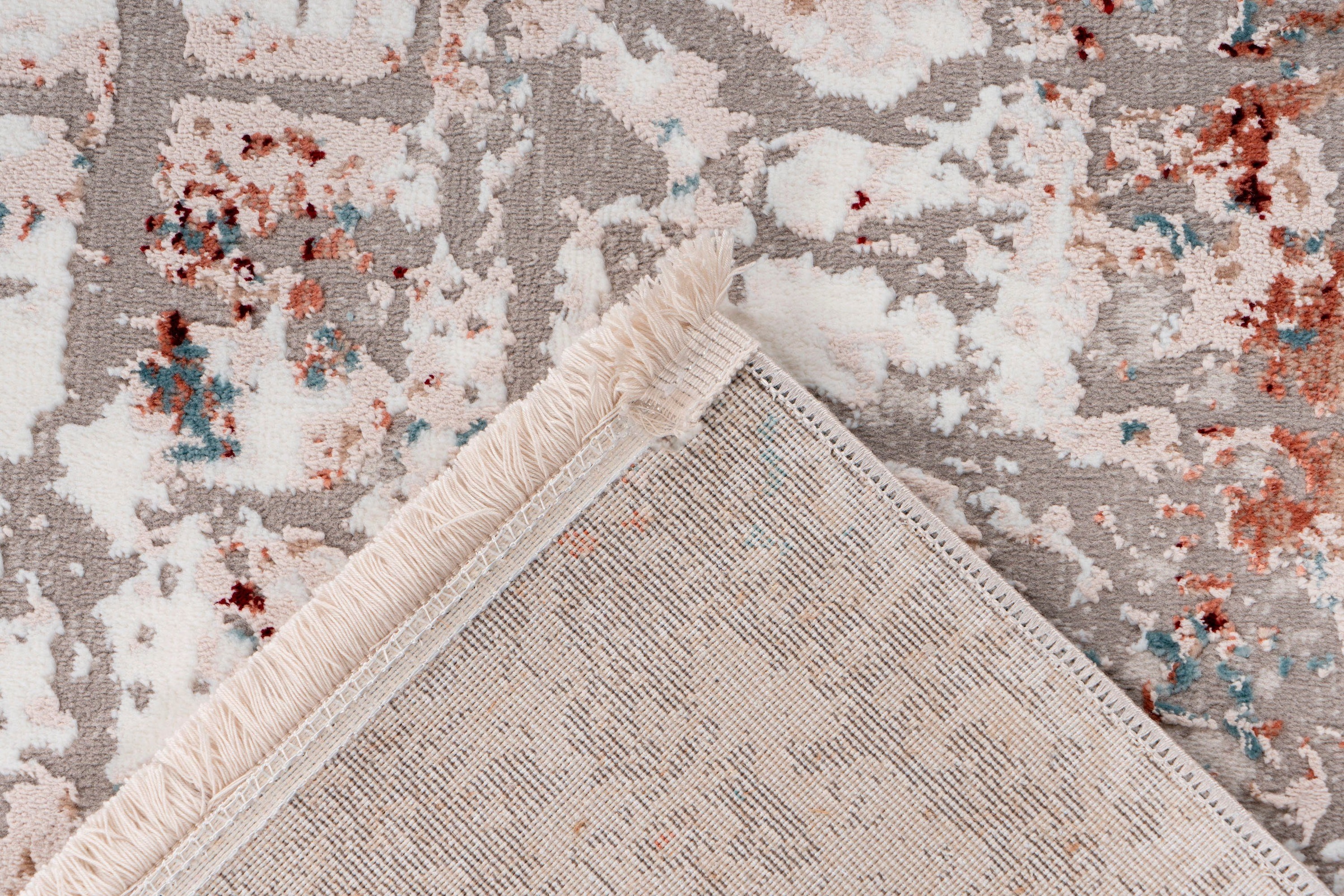 calo-deluxe Teppich »Miran 135«, rechteckig, 12 mm Höhe, Vintage Design, mit Fransen, Wohnzimmer