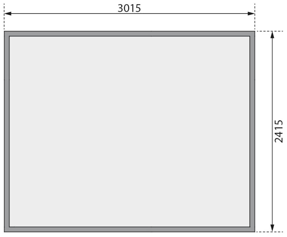 Karibu Gartenhaus »Amberg 5« naturbelassen oder anthrazit, mit Boden